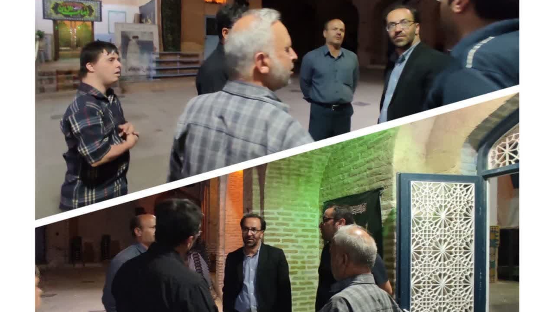 دکتر اتابکی سرپرست فرمانداری شهرستان تفرش شب گذشته ضمن ادای احترام به آستان مقدس امامزاده سید سلطان محمد(ع) و بازدید از محله، ضمن شنیدن نقطه نظرات و مطالبه نماینده اهالی محله مشهد در رابطه با مرمت و بازسازی گنبد و محوطه این بنای تاریخی، مشکلات این حوزه را از نزدیک و بصورت میدانی بررسی نمود.