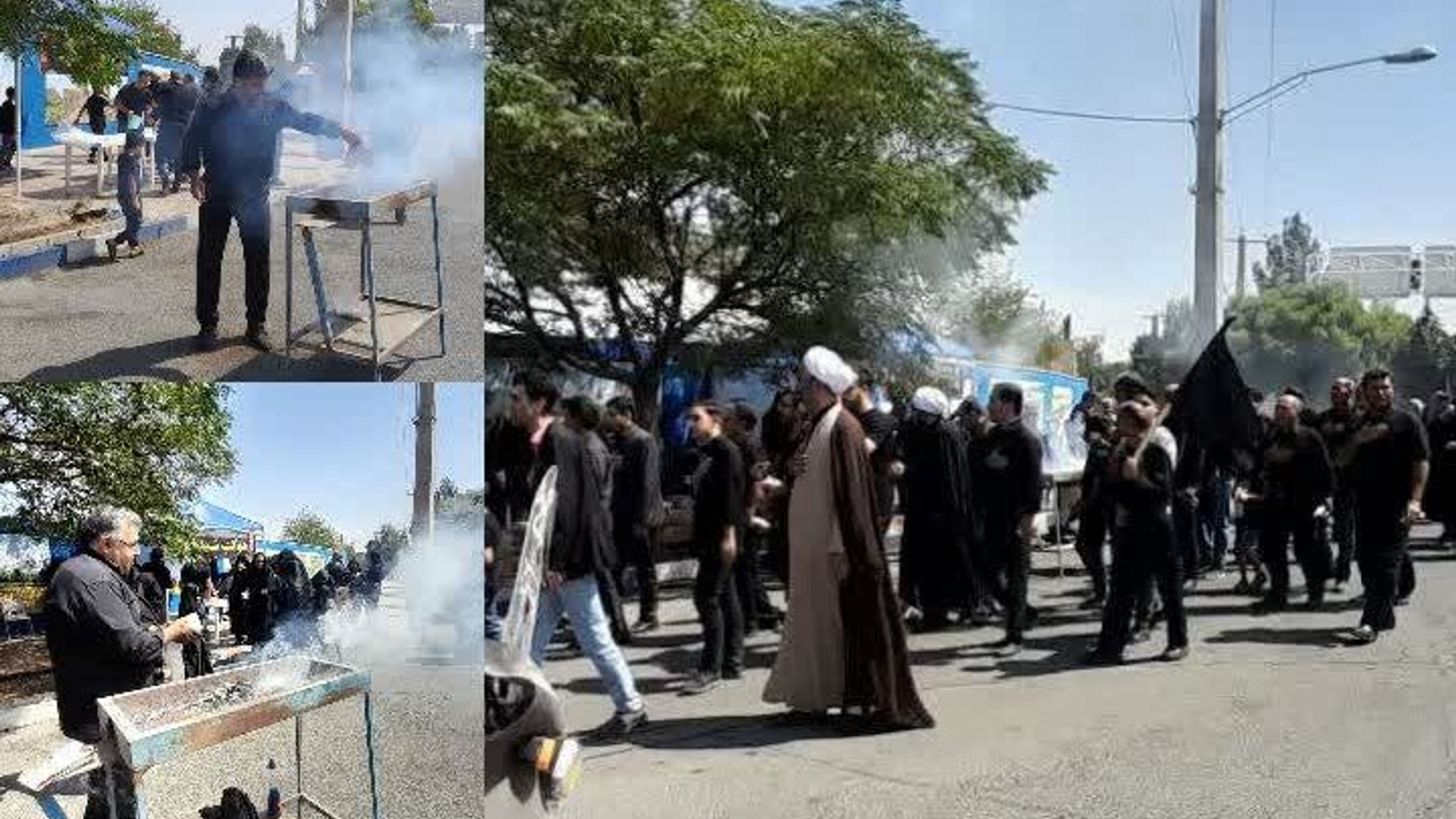 پیاده‌روی با شکوه دلدادگان و جاماندگان اربعین حسینی در شهر نیم‌ور