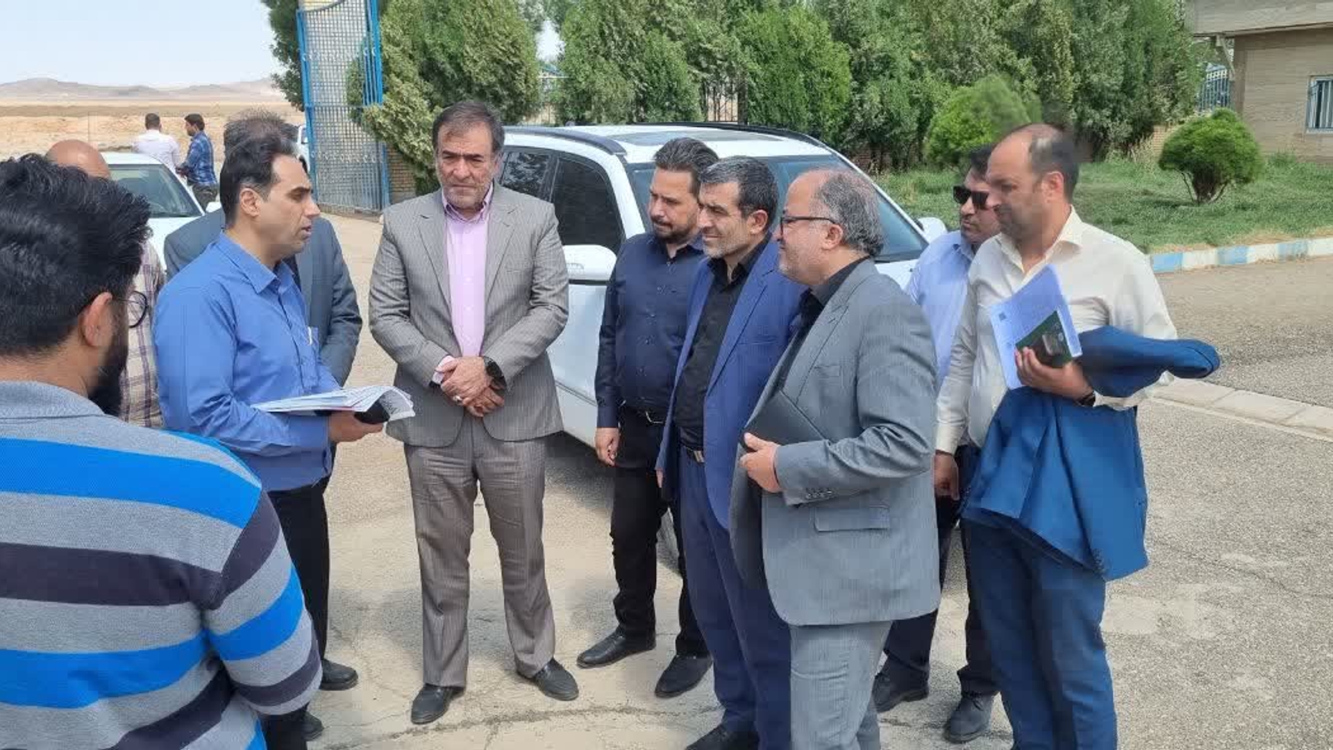 بازدید از تصفیه خانه شهرک صنعتی زاویه