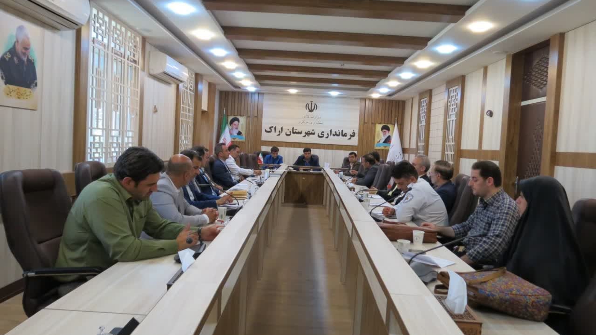 ‍ جلسه ستاد پیشگیری ، هماهنگی وفرماندهی عملیات پاسخ به بحران شهرستان اراک