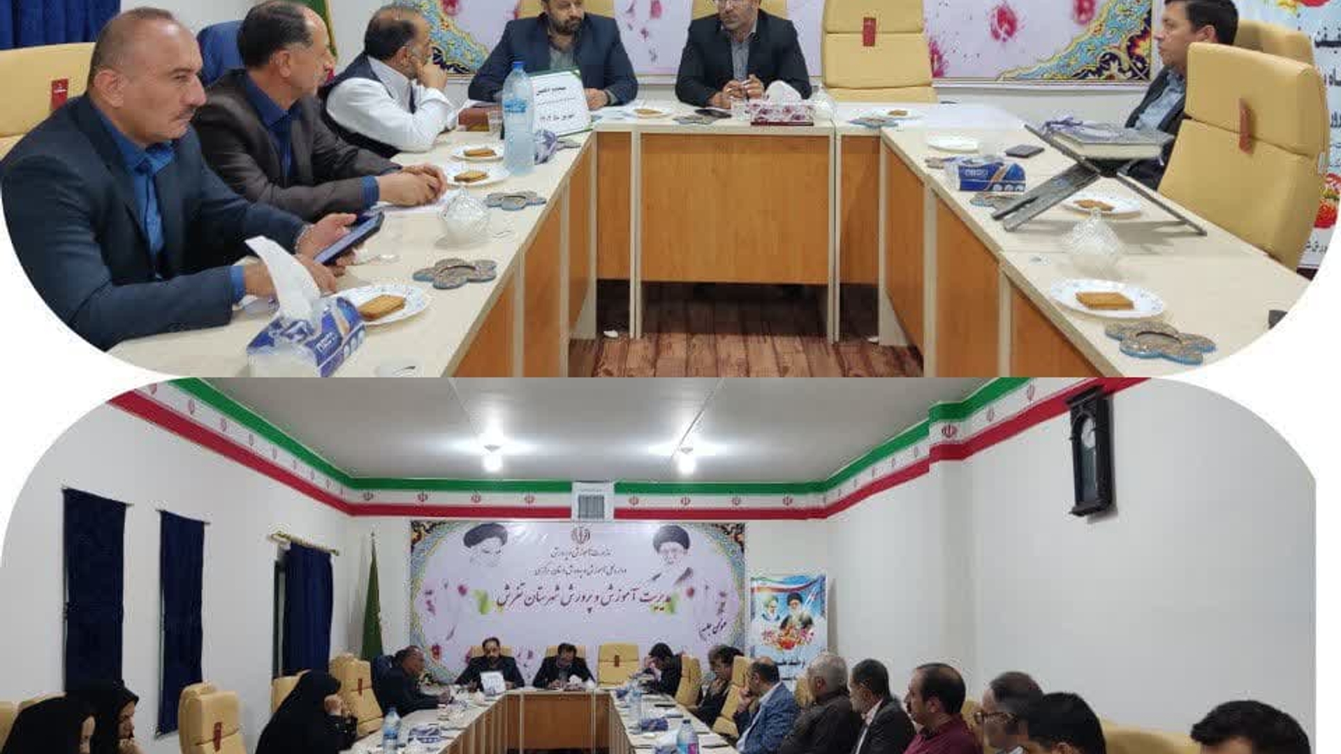 🔸 سیصد و دهمین جلسه شورای آموزش و پرورش شهرستان تفرش با حضور اتابکی سرپرست فرمانداری شهرستان تفرش، مشهدی مشاور نماینده مردم شریف تفرش،آشتیان و فراهان در مجلس شورای اسلامی،حسین حبیبی مدیر آموزش و پرورش،دیگر اعضا ومهمانان درسالن جلسات مدیریت آموزش و پرورش تشکیل و برگزار شد.