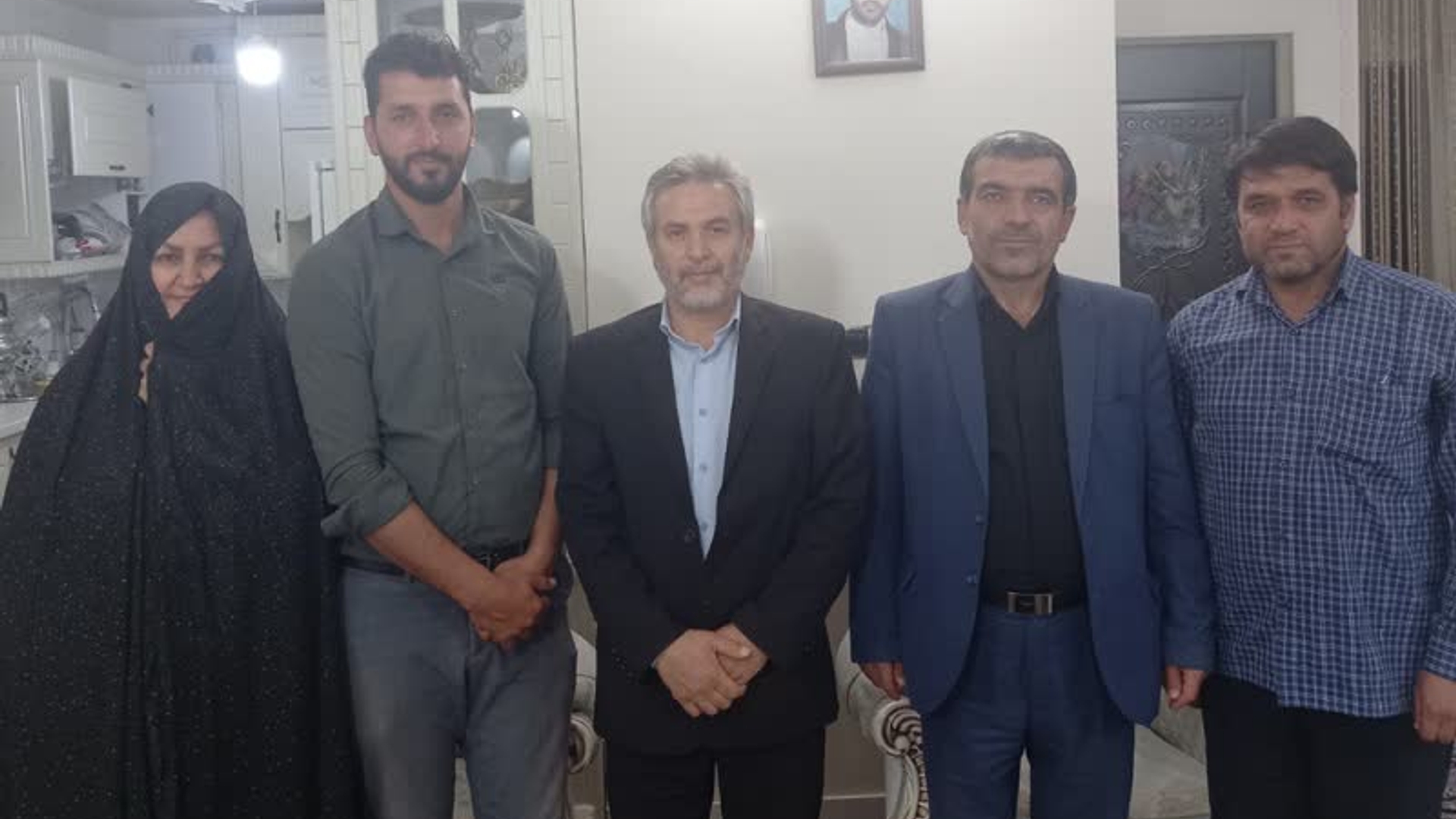 دیدار با با خانواده جانباز متوفی جمشید امینی بیات