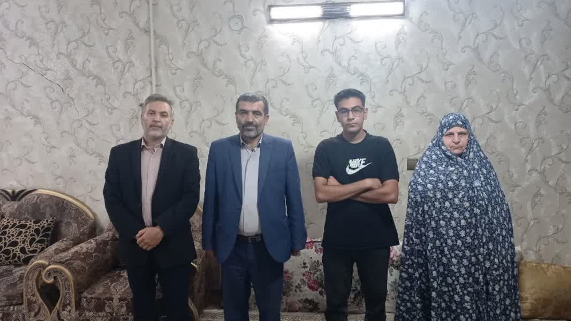 دیدار با خانواده جانباز متوفی امیر مصفا