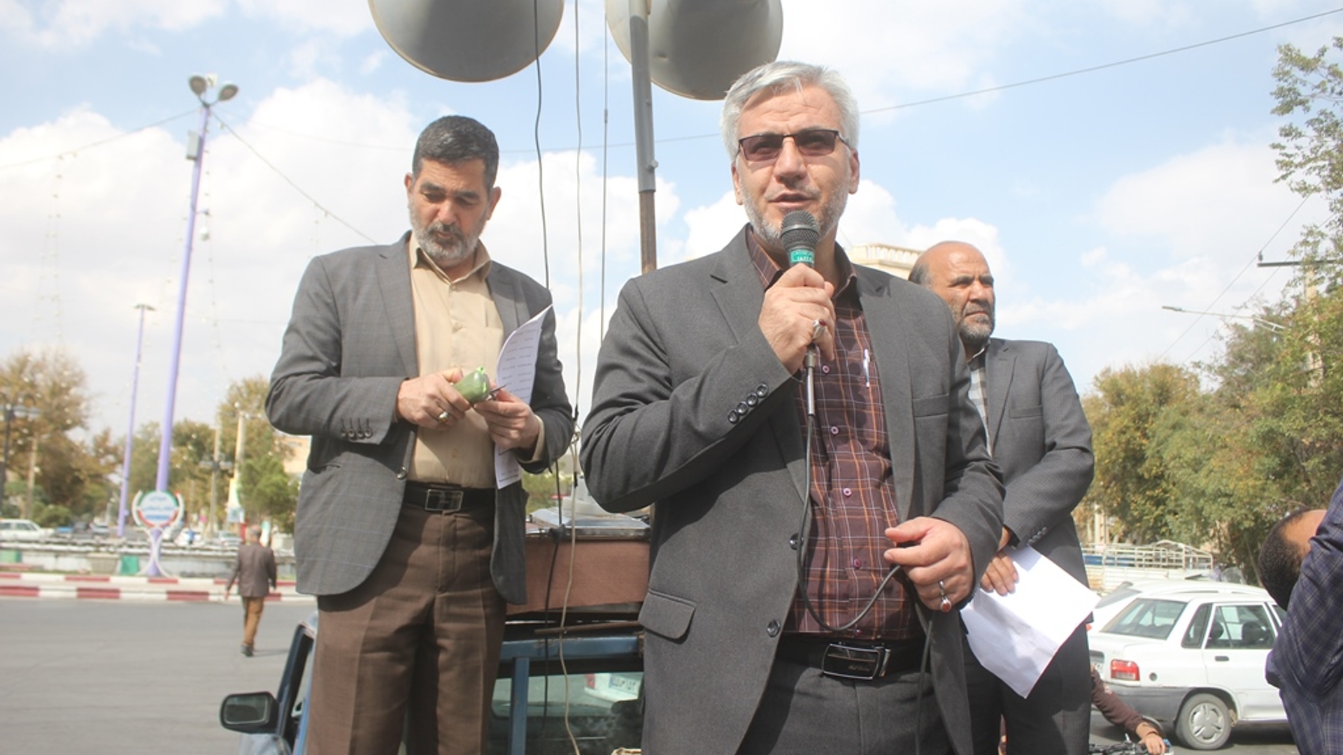 راهپیمایی حمایت از غزه و همبستگی با مبارزان فلسطین در خمین برگزار شد