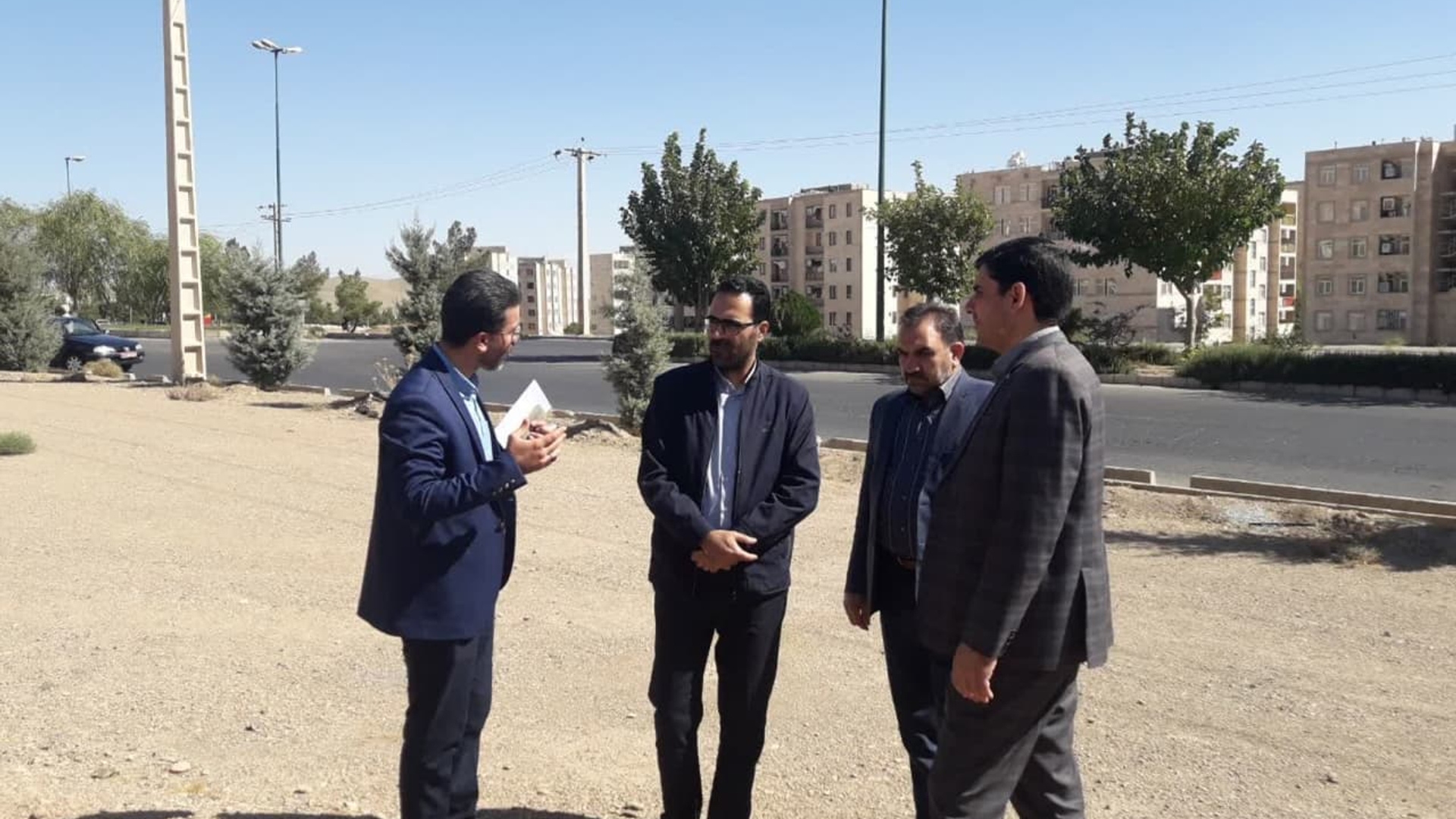 بازدید میدانی از محل احداث مسکن ملّی چهل هکتاری شهرستان محلات