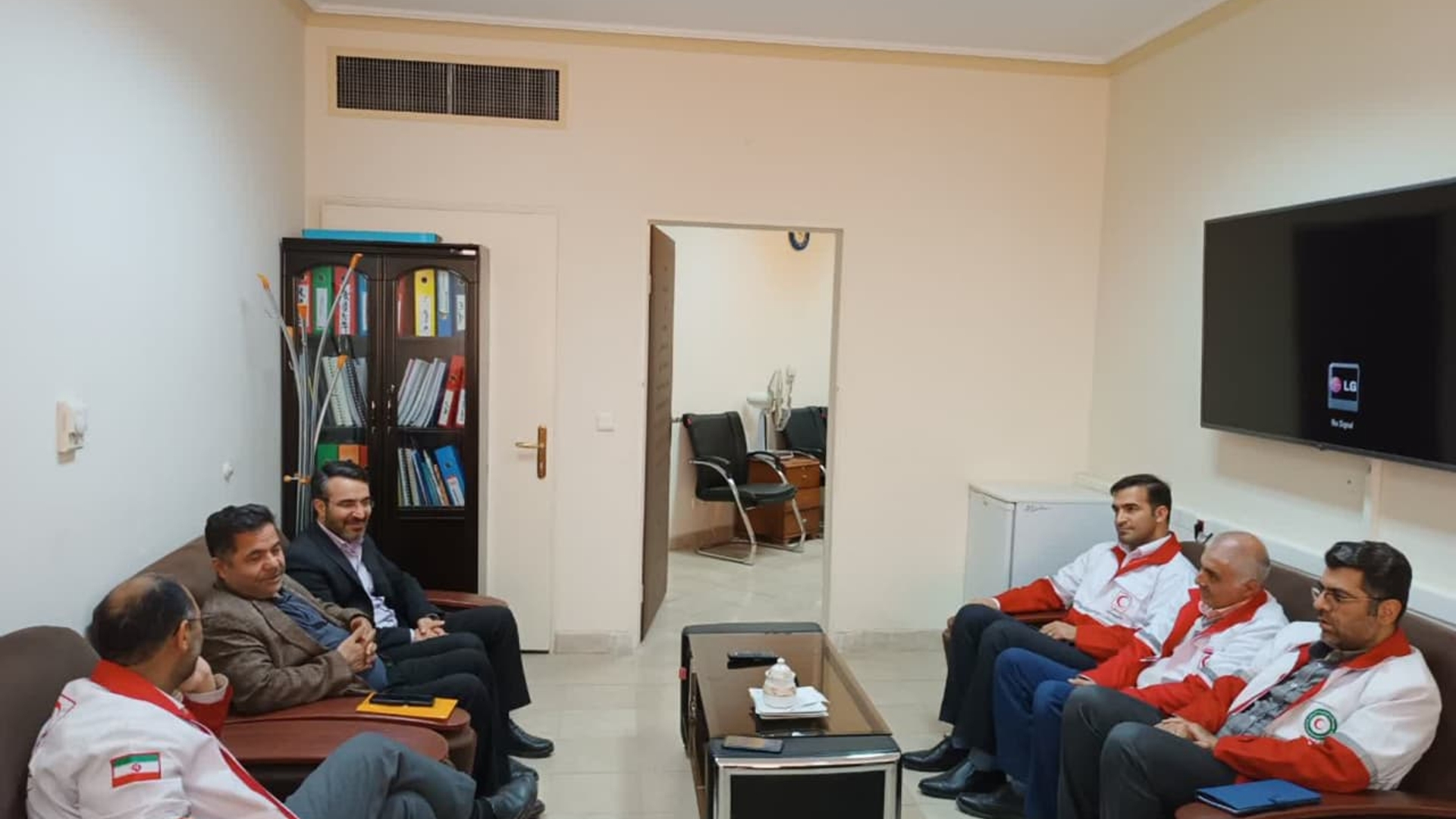 دیدار مدیرعامل هلال احمر و هیأت همراه با مدیر فناوری اطلاعات