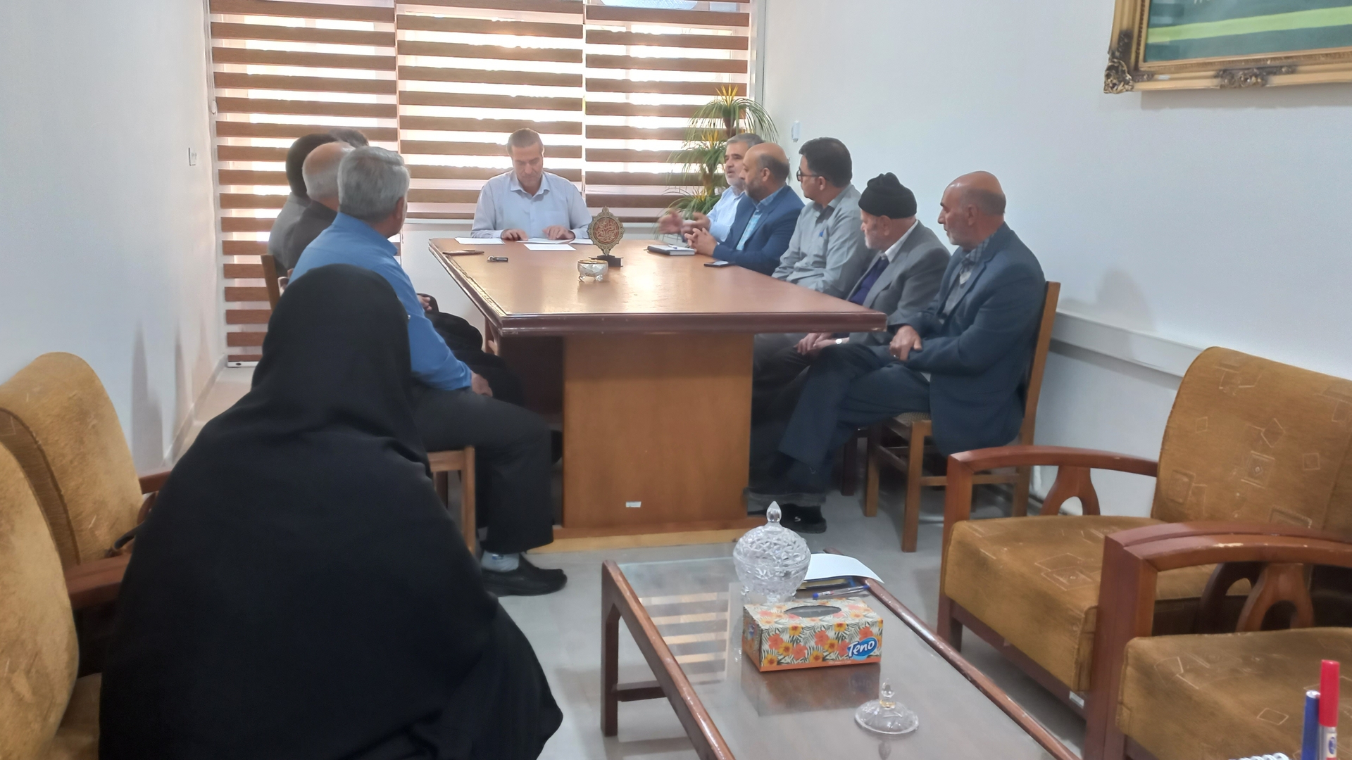 جلسه مشترک هیات اجرایی انتخابات و هیات نظارت بخش زاویه با حضور مسئولان مربوطه در دفتر بخشداری برگزار گردید.