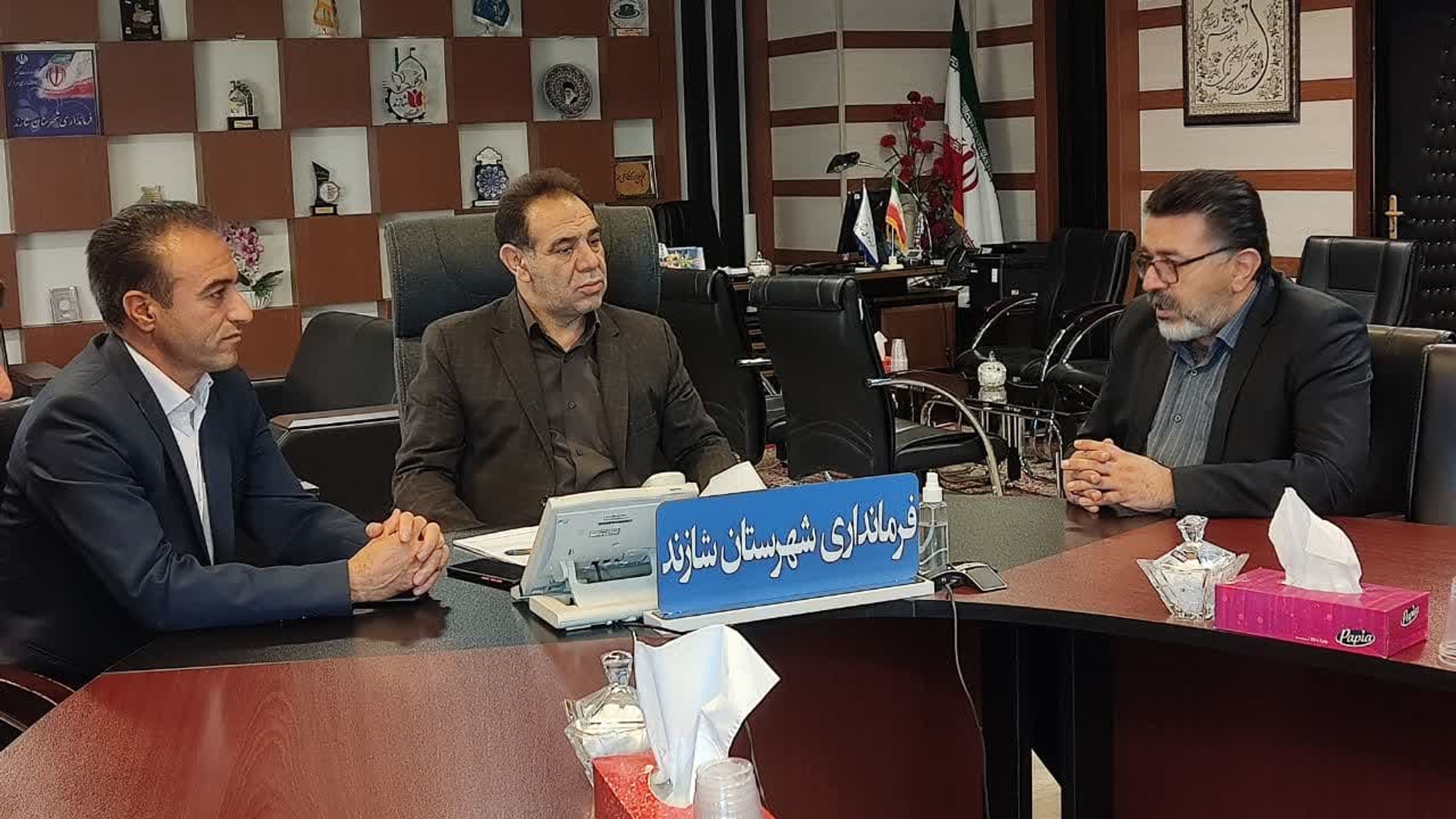 دیدار مدیر کل پزشکی قانونی استان مرکزی با سرپرست فرمانداری شهرستان شازند