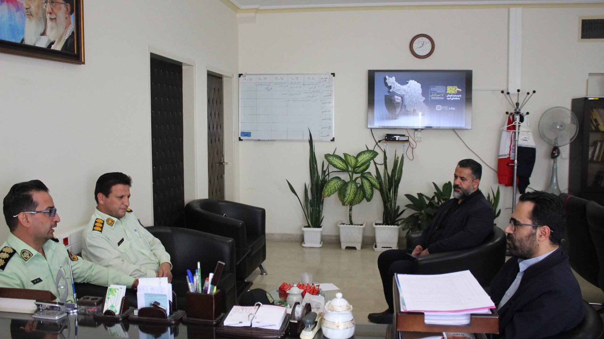 نشست با معاون اجتماعی نیروی انتظامی استان.