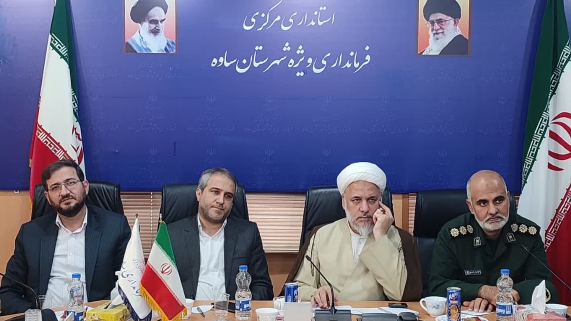 دیدار با معاون استاندار و فرماندار ویژه شهرستان ساوه به مناسبت بسیج دانش آموزی