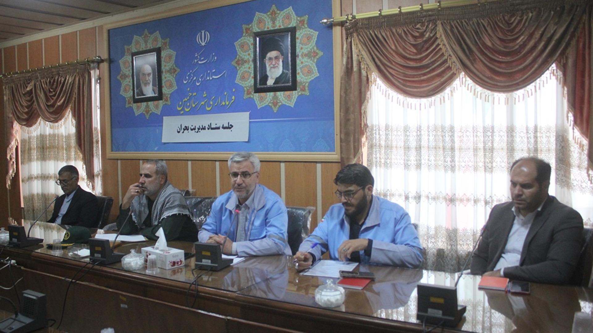 چهارمین جلسه ستاد مدیریت بحران شهرستان خمین در سال 1402برگزار شد