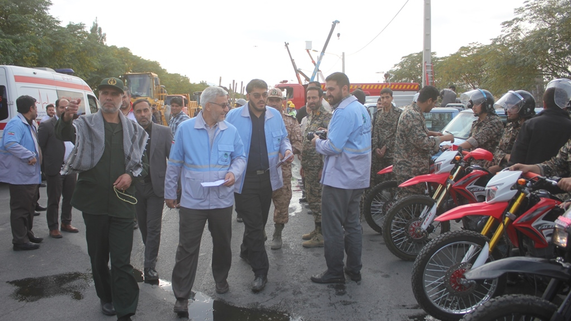 مانور مدیریت بحران با عنوان مانور لحظه صفر در شهرستان خمین برگزار شد