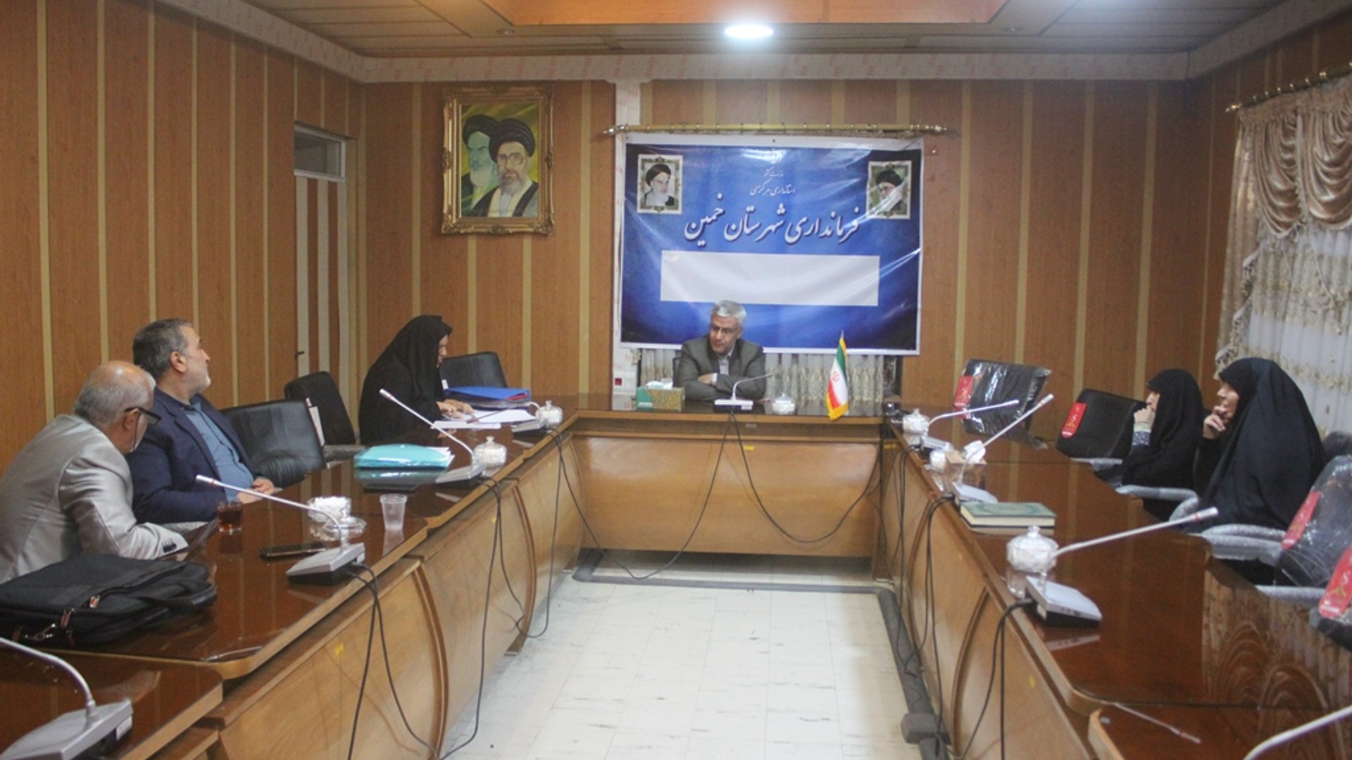 سومین جلسه قرارگاه عفاف و حجاب شهرستان خمین برگزار شد