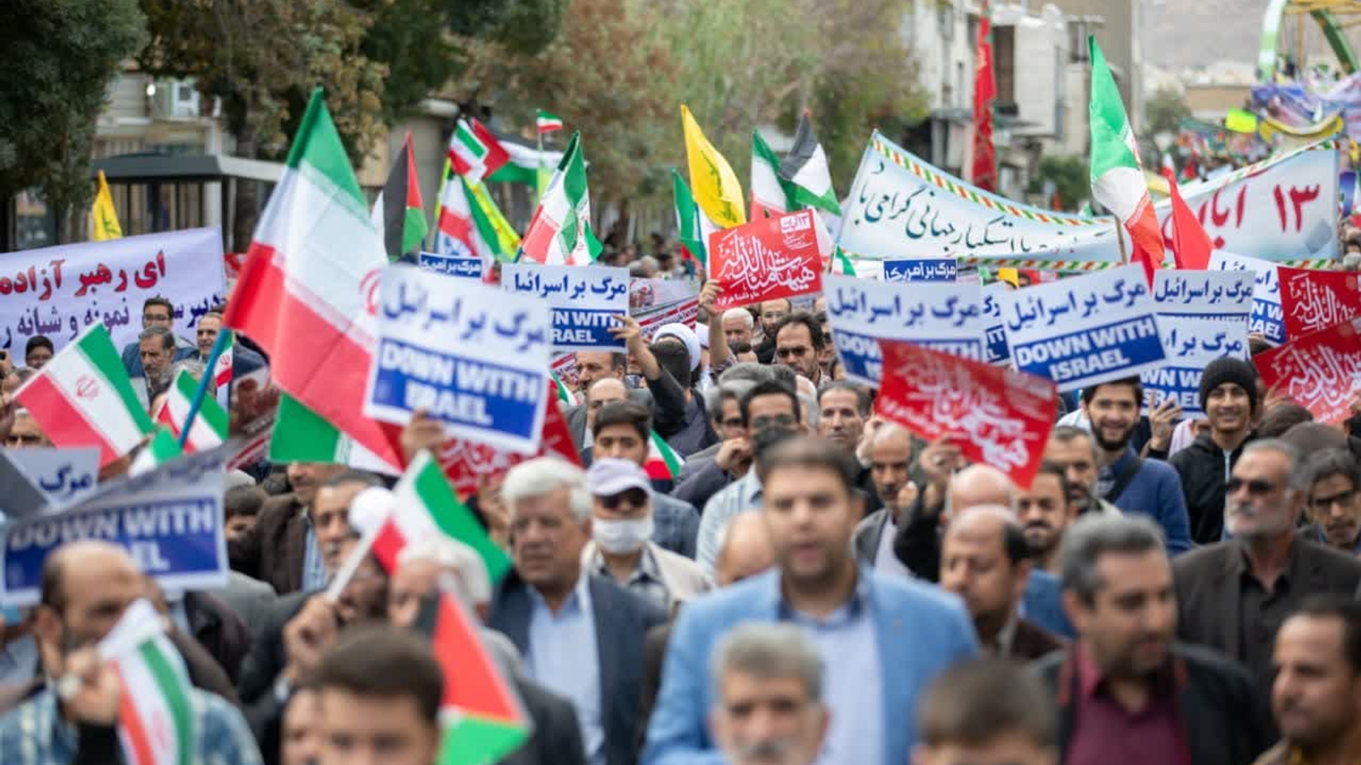 خروش ضد صهیونیستی مردم استان مرکزی در یوم‌الله ۱۳ آبان