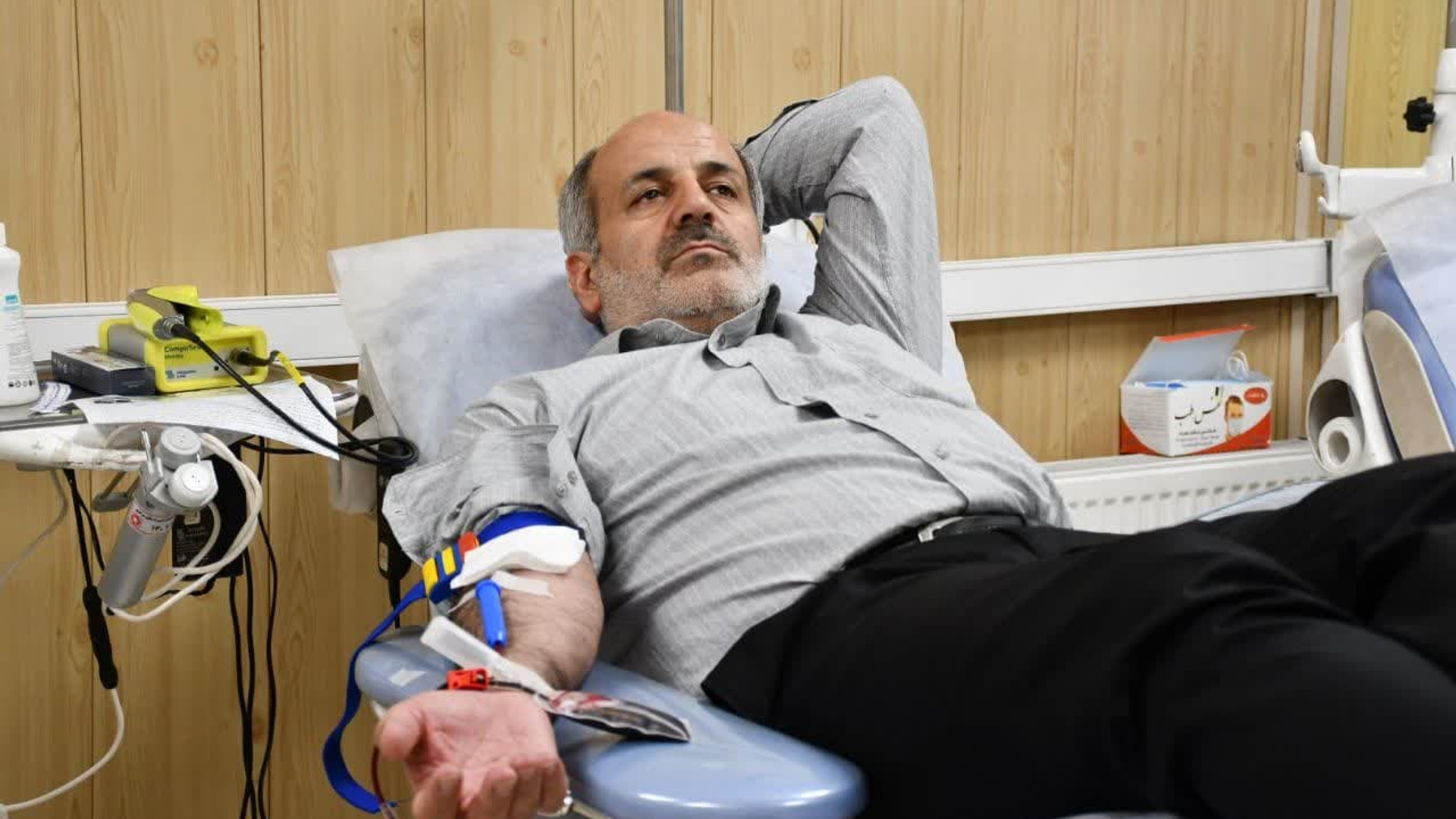 اهداء خون به مناسبت نکوداشت هفته پدافند غیرعامل.