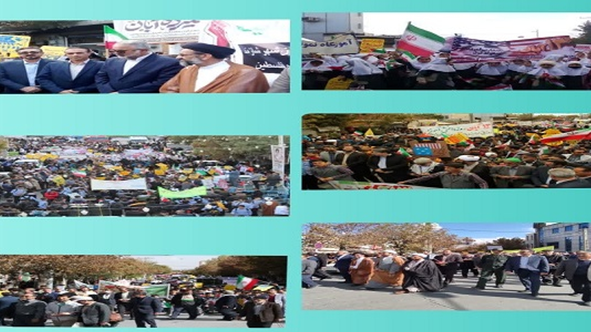 مراسم پرشور ۱۳ آبان در شهر شازند