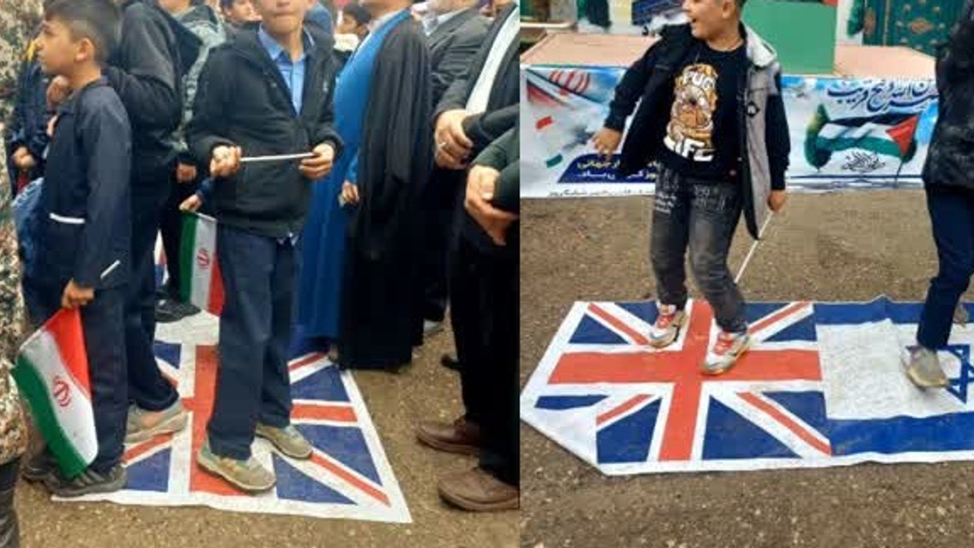 حضور مردم شهر پرندک در راهپیمایی 13 آبان