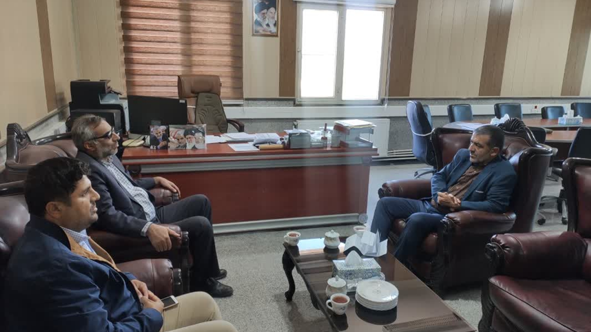 دیدار سرپرست اداره کل هواشناسی استان مرکزی با فرماندار