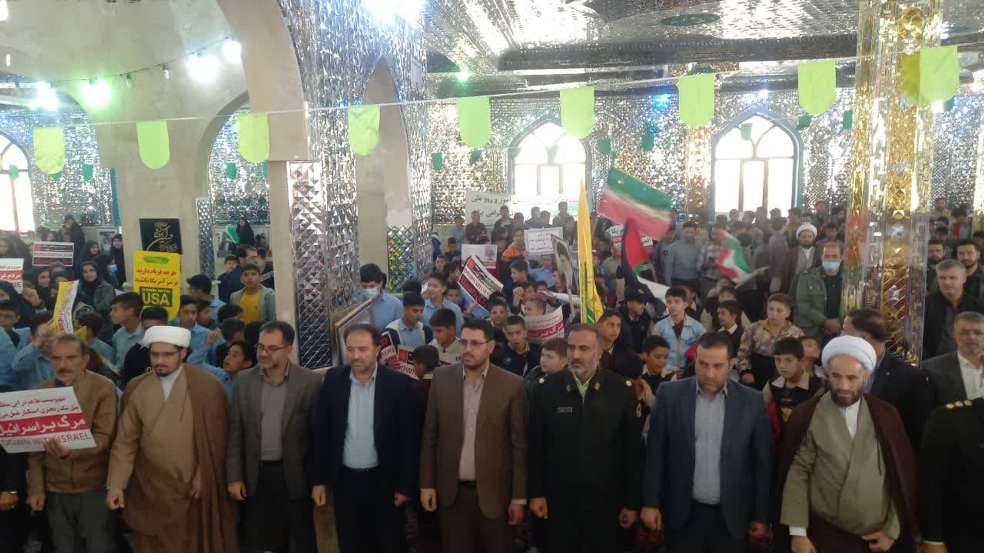 تجمع مردم خنداب درحمایت از کودکان مظلوم غزه