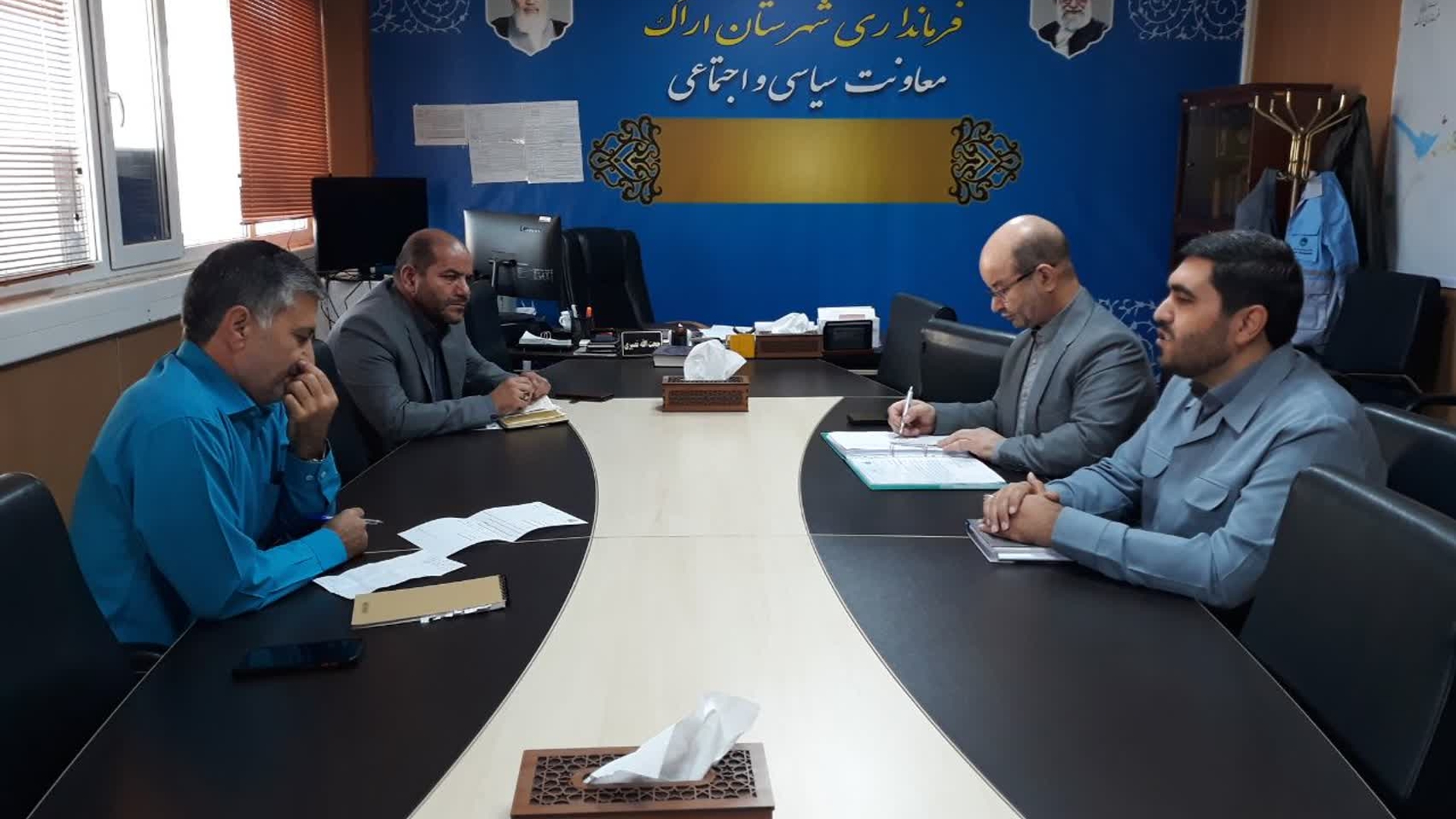 جلسه مشترک هیات بازرسی انتخابات استان با شهرستان اراک