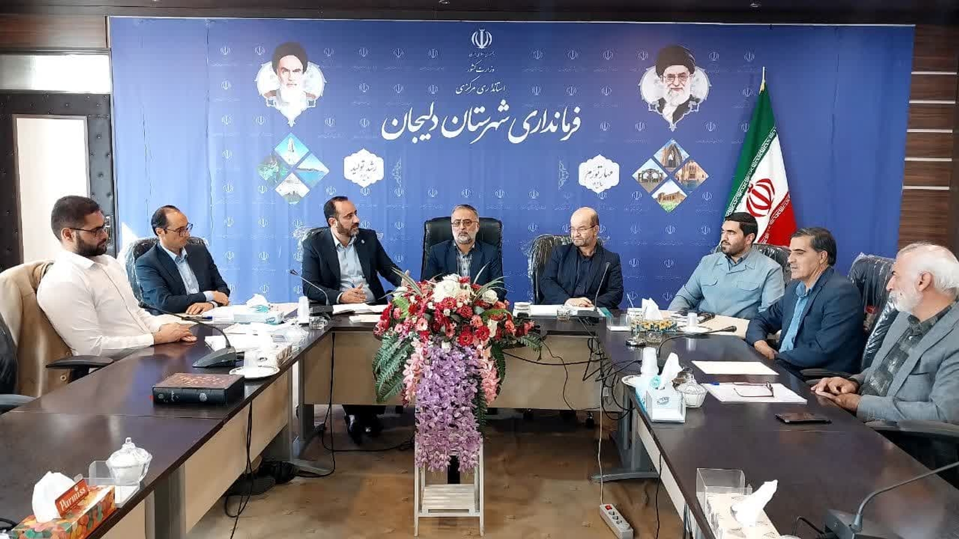 دیدار و جلسه هیات بازرسی انتخابات استان با فرماندار و هیات شهرستان دلیحان