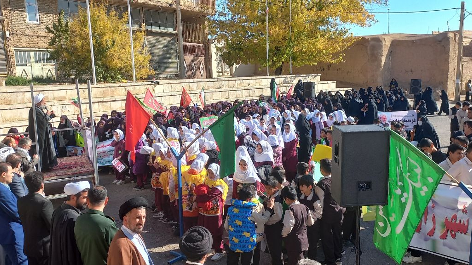 تجمع مردمی بخش زاویه در حمایت از مردم مظلوم فلسطین