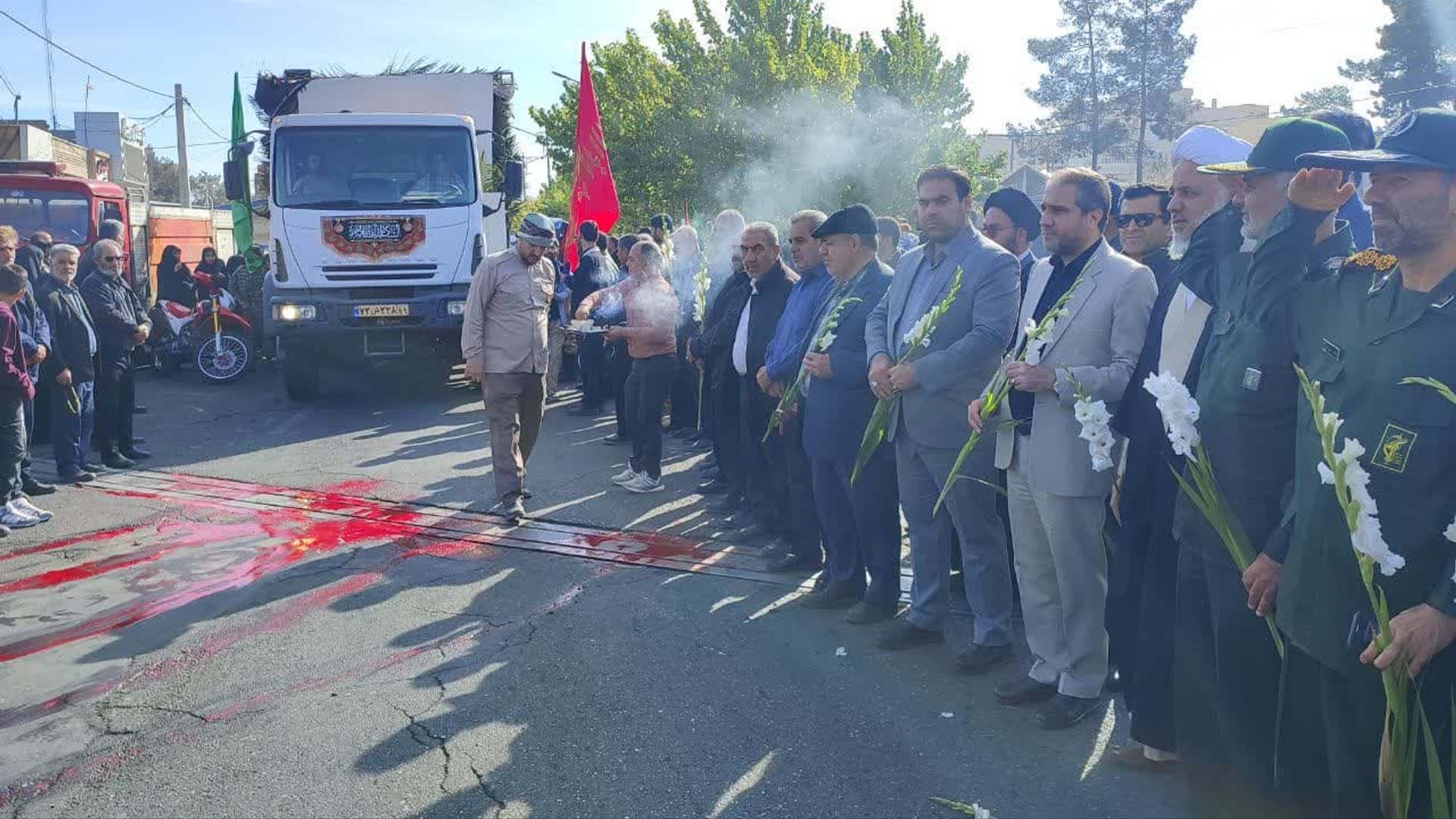 تشییع پیکر پاک و مطهر شهیدان گمنام و راهپیمایی حمایت از مردم مظلوم غزه