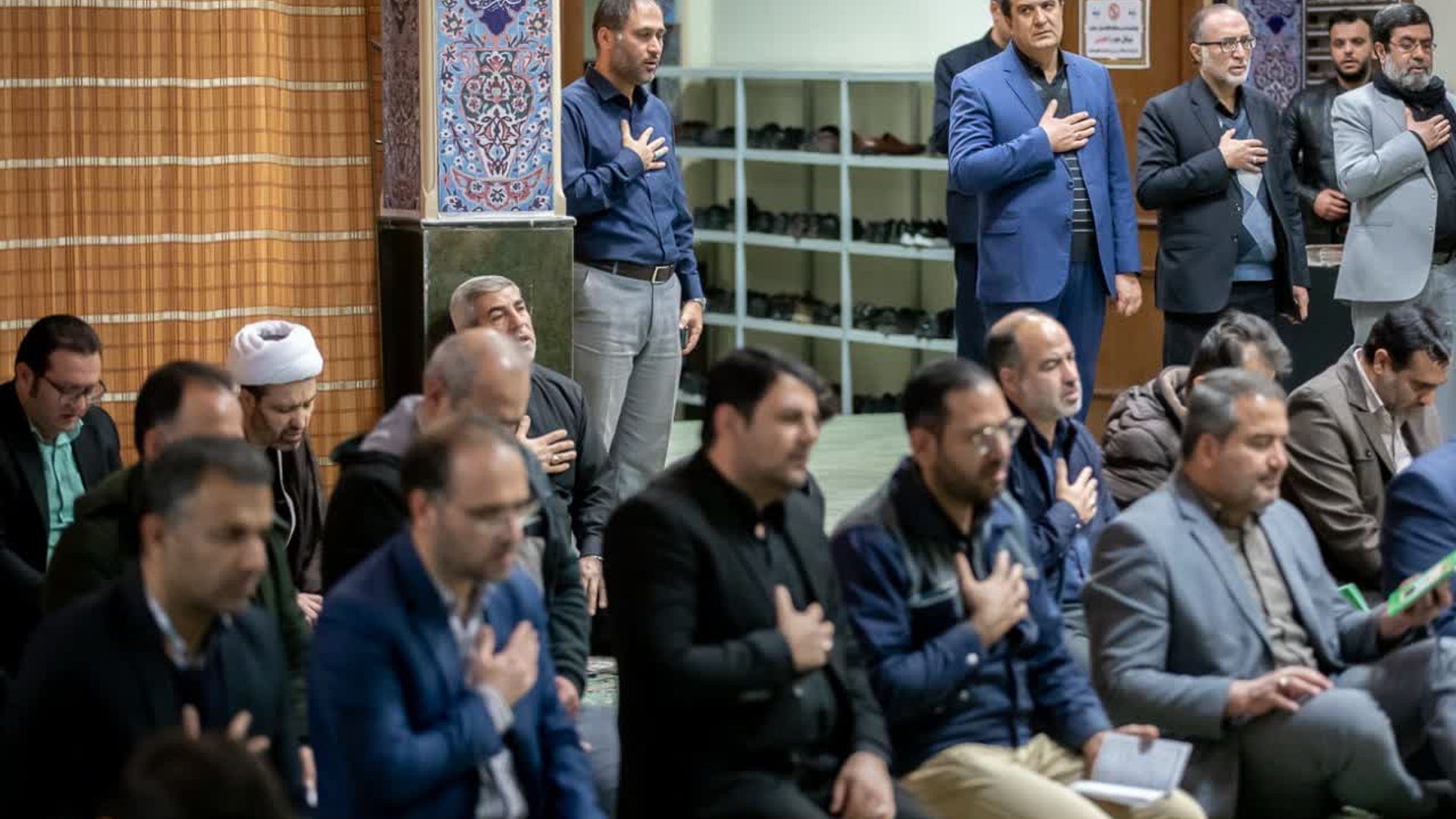 برگزاری عزاداری ایام شهادت حضرت زهرا (س) و اولین سالگرد تدفین شهید خوشنام در استانداری