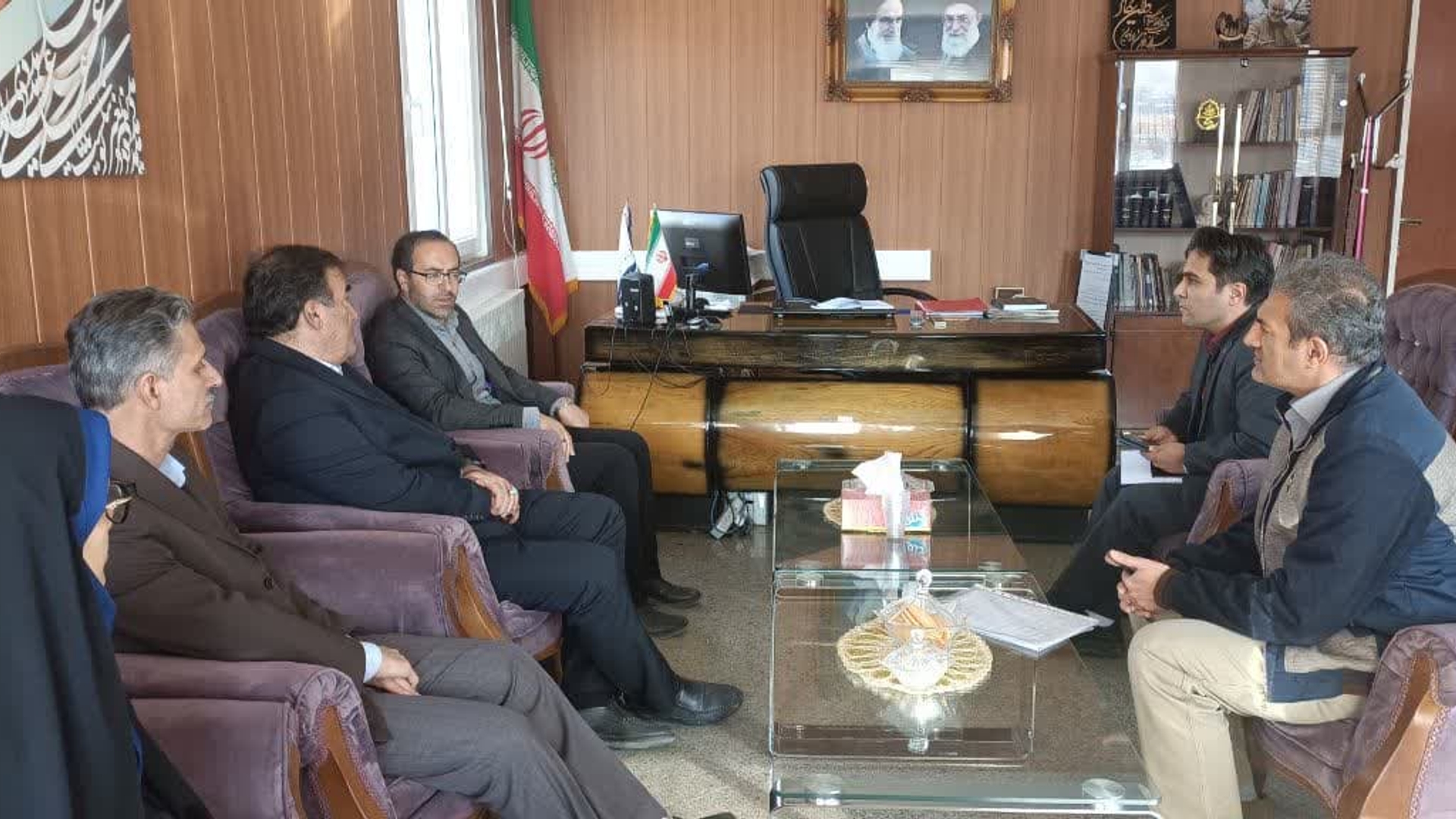 دیدار مدیرعامل شرکت شهرک‌های صنعتی استان با فرماندار