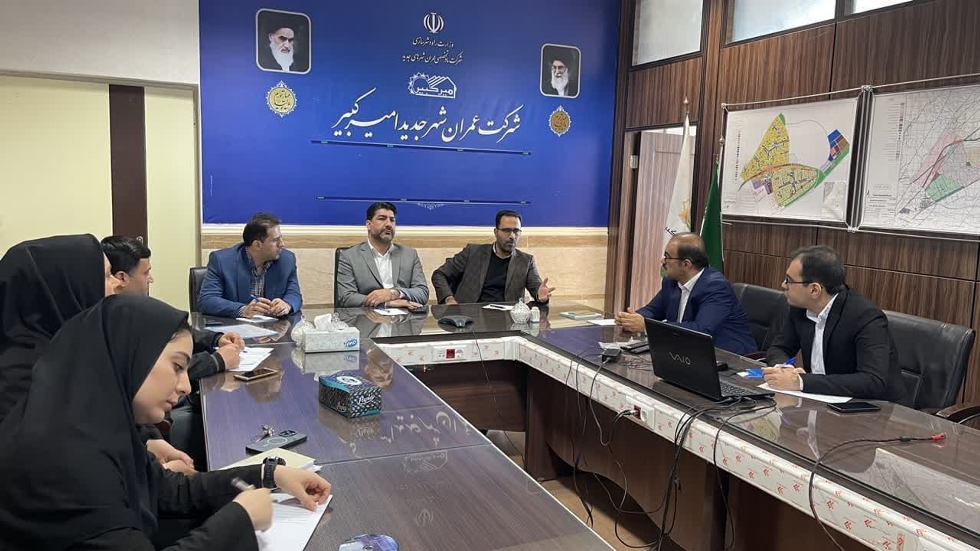 جلسه بررسی طرح جامع پدافند غیرعامل شهر جدید امیرکبیر.