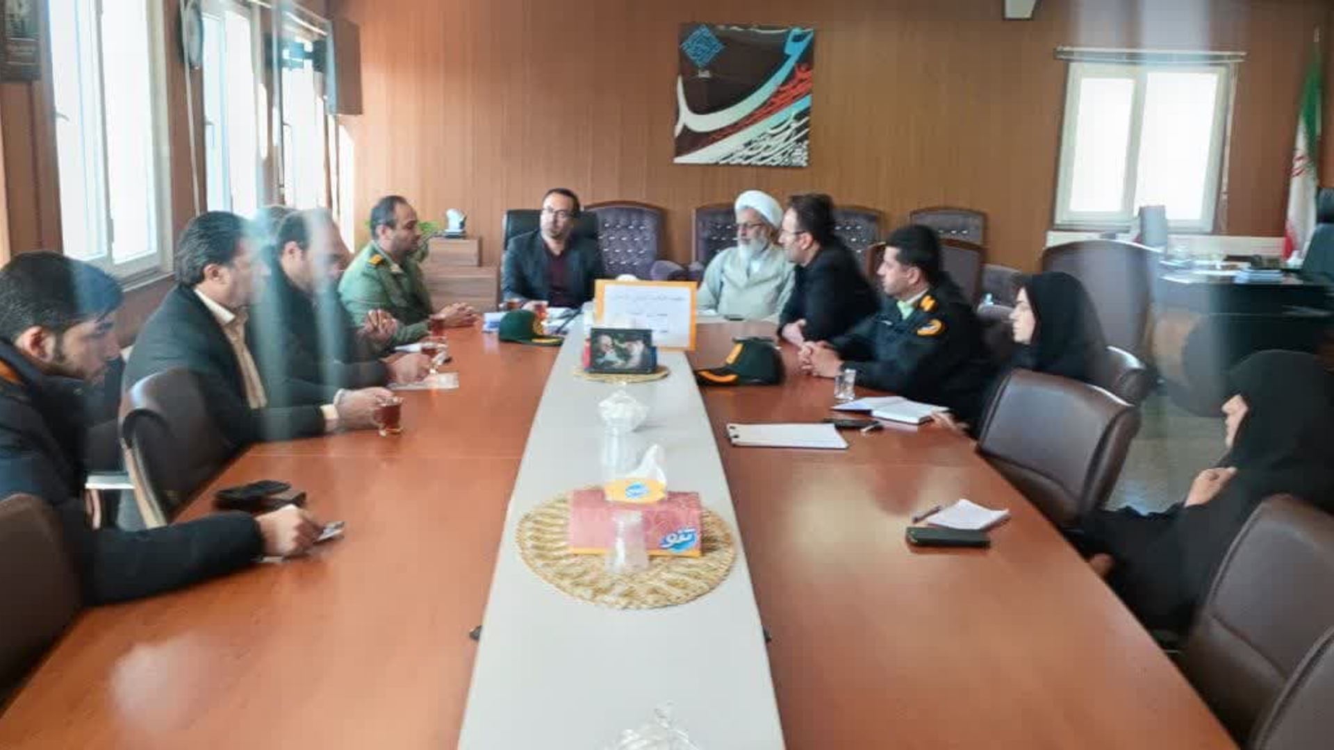 جلسه هیات امناء یادمان شهدای گمنام شهرستان برگزار شد.