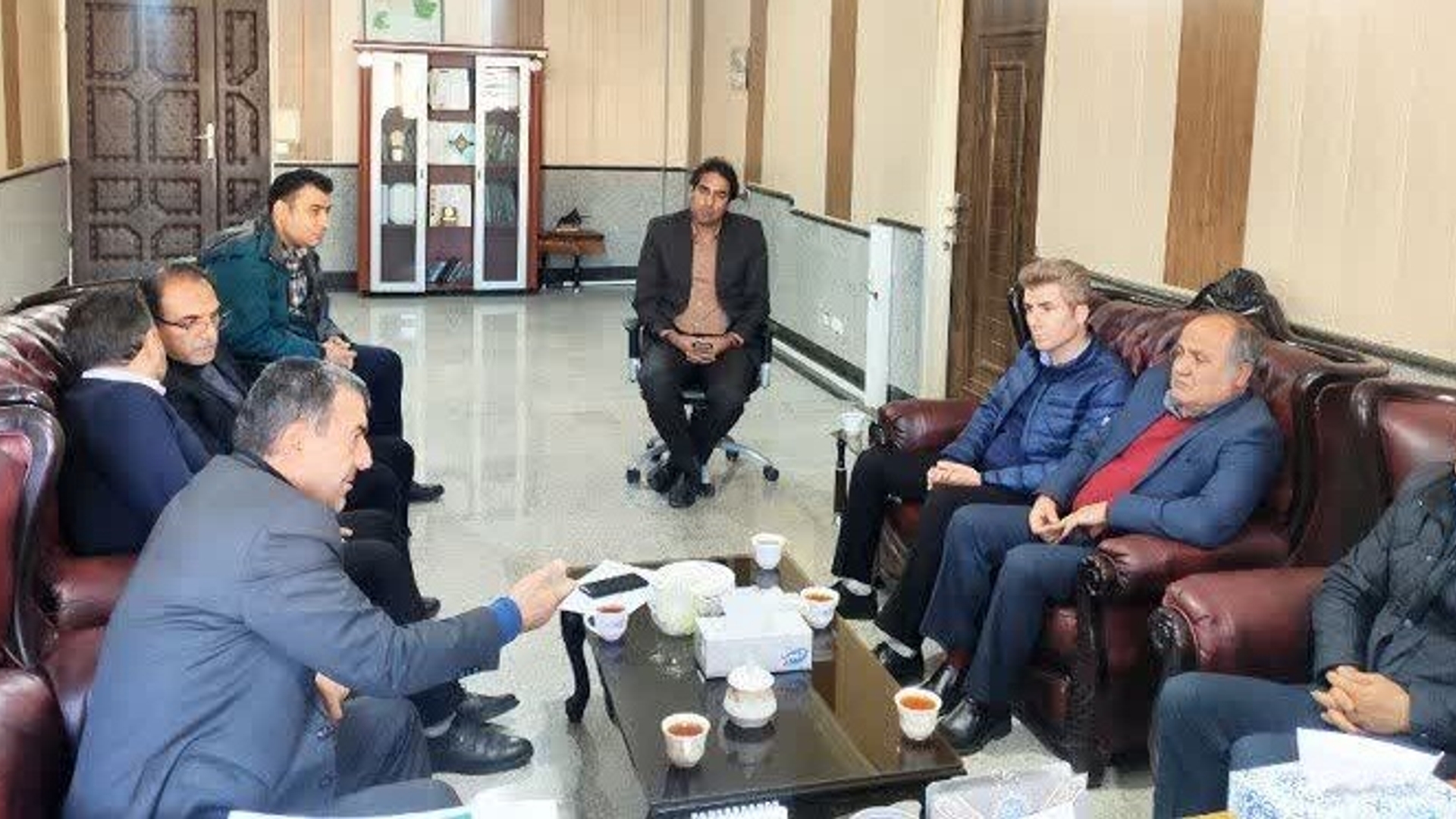 دیدار مدیرکل منابع طبیعی و آبخیزداری استان با فرماندار