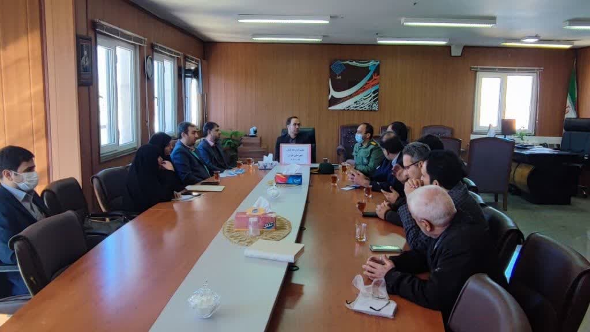 جلسه قرارگاه تابان در شهرستان برگزار گردید.