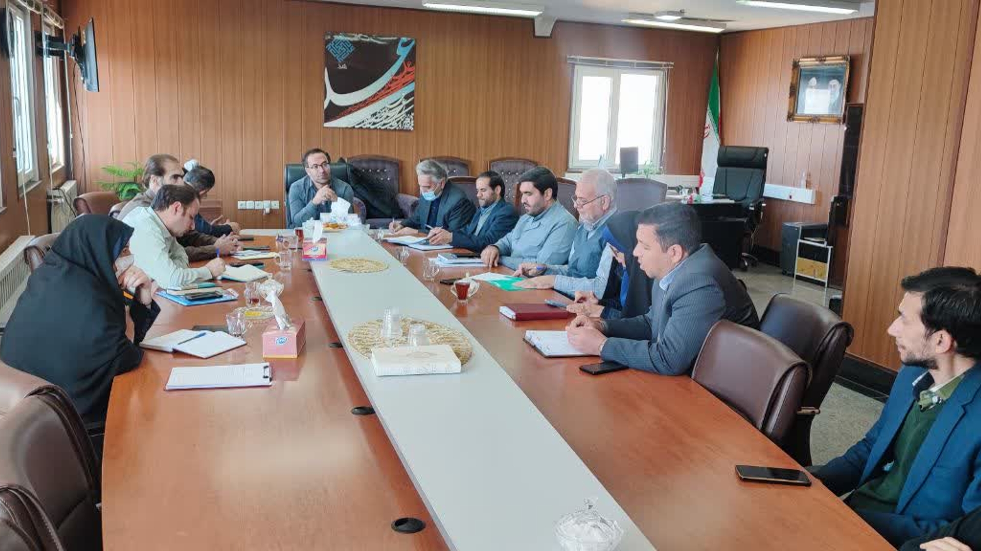 حضور ۴_۱۱_۱۴۰۲ علیرضا ملک جانی دبیر هیات بازرسی انتخابات و کمیته حقوقی ستاد انتخابات استان مرکزی در فرمانداری شهرستان تفرش