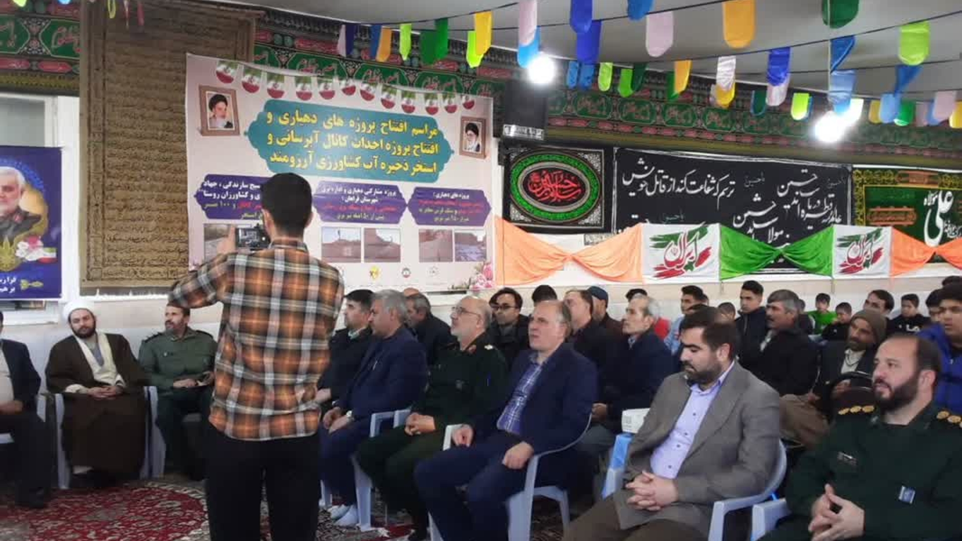 مراسم افتتاح پروژه های دهیاری و پروژه های مشارکتی با سایر ادارات