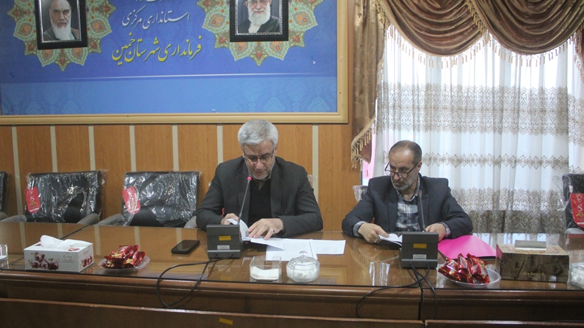 جلسه هماهنگی اطلاع رسانی امکانات تبلیغی نهادهای شهرستان به داوطلبان تائید صلاحیت شده دوازدهمین دوره انتخابات مجلس شورای اسلامی در حوزه انتخابیه خمین برگزار شد