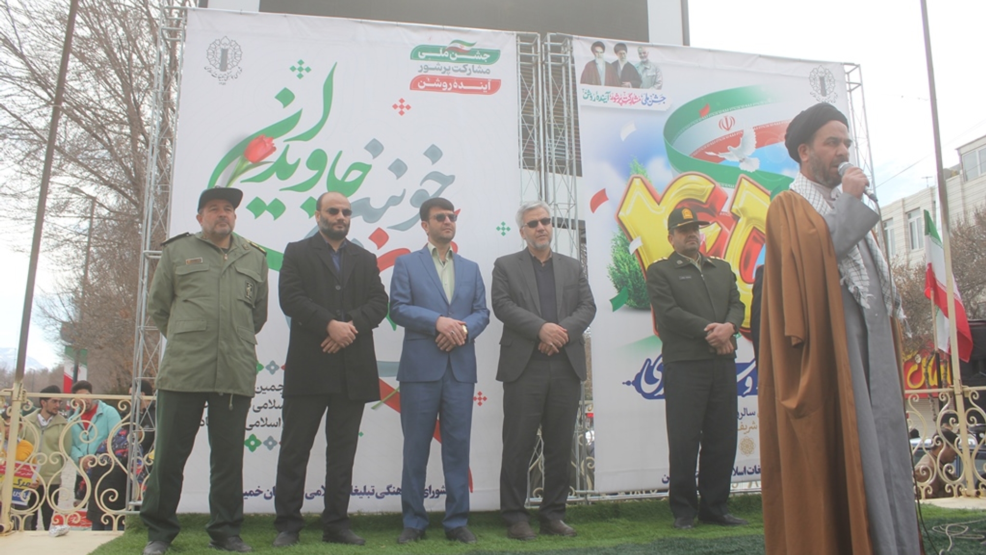 راهپيمايي يوم الله 22 بهمن 1402 در شهرستان خمين برگزار شد