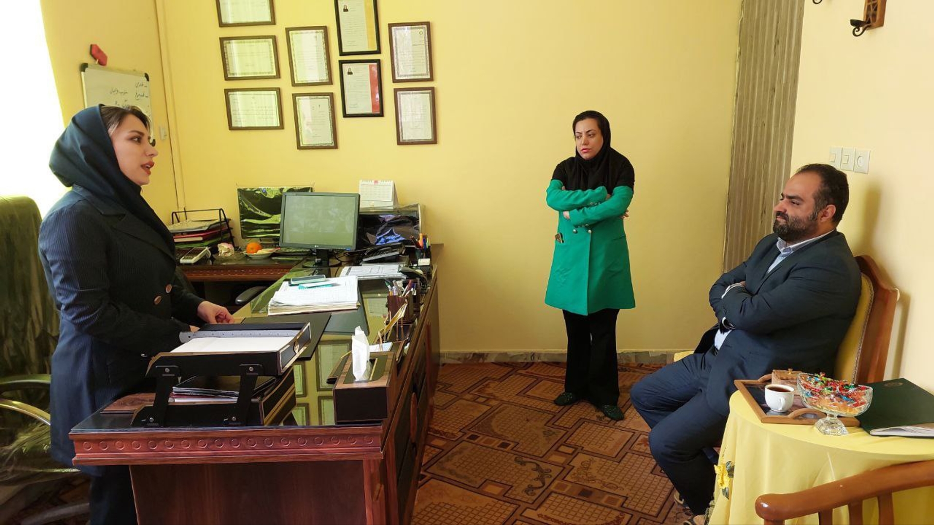 بازدید از مرکز آموزش توانبخشی حرفه ای دختران معلول بالای ۱۴ سال (مرکز فرشته های آسمانی ) شهر محلات