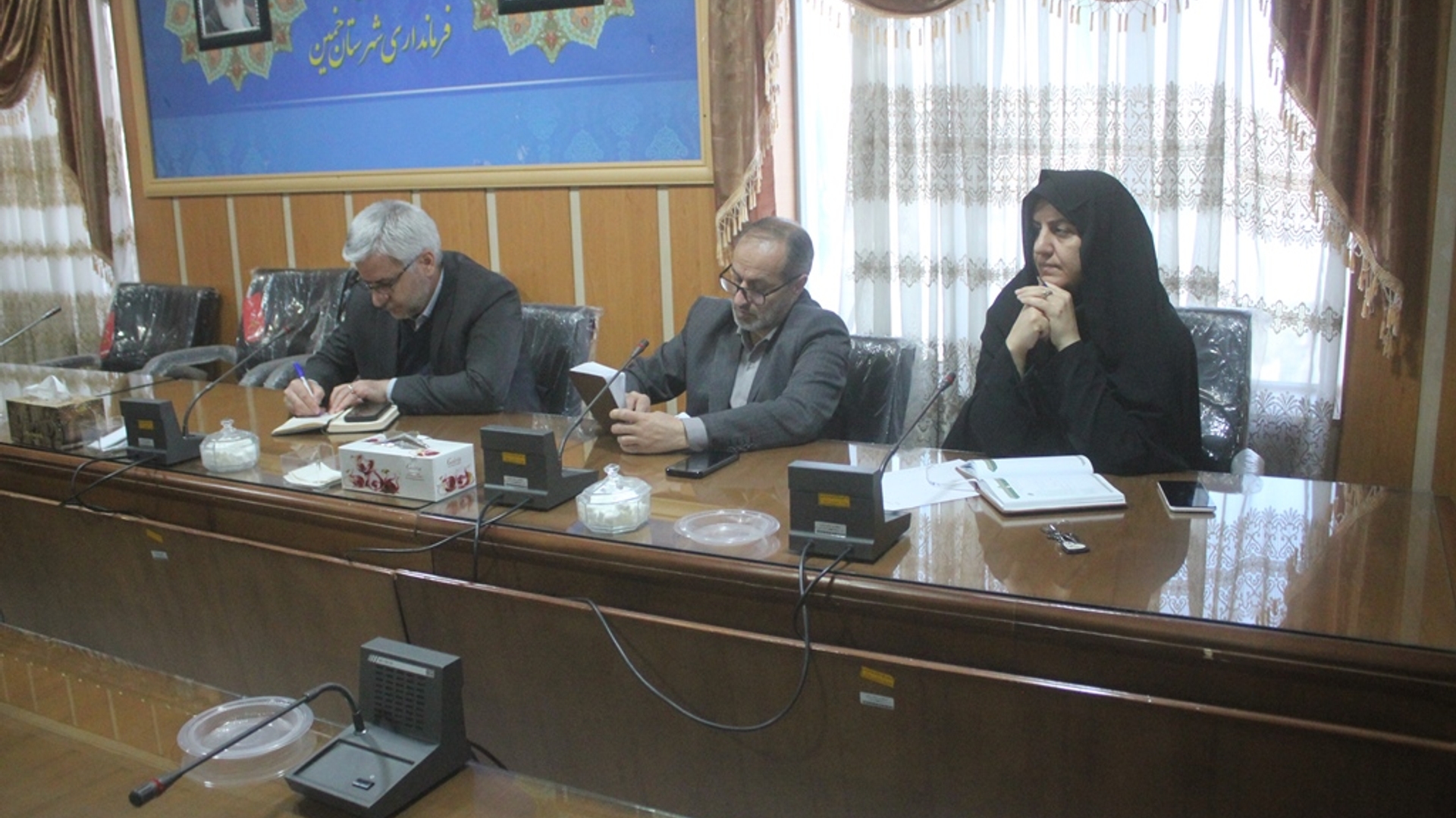 جلسه هماهنگی برگزاری مراسم جشن نیمه شعبان در شهرستان خمین برگزار شد