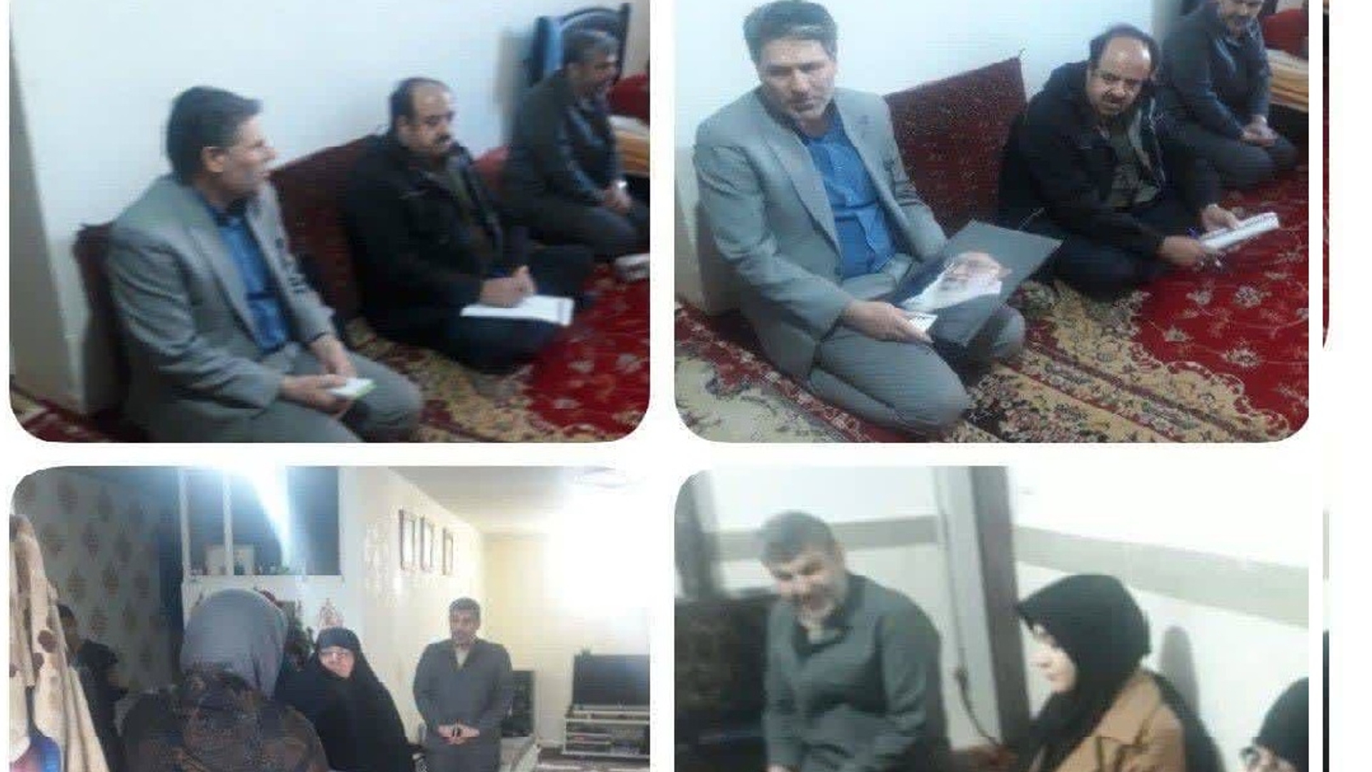 حضور مفتح زاده مدیر کل دفتر امور بانوان وخانواده استانداری در بازدید از ۳ خانواده تحت پوشش کمیته امداد امام خمینی (ره) باعنوان طرح رایحه خدمت  و اهدای هدایا به این سه خانواده گرامی .
سه شنبه ۱۵ اسفند