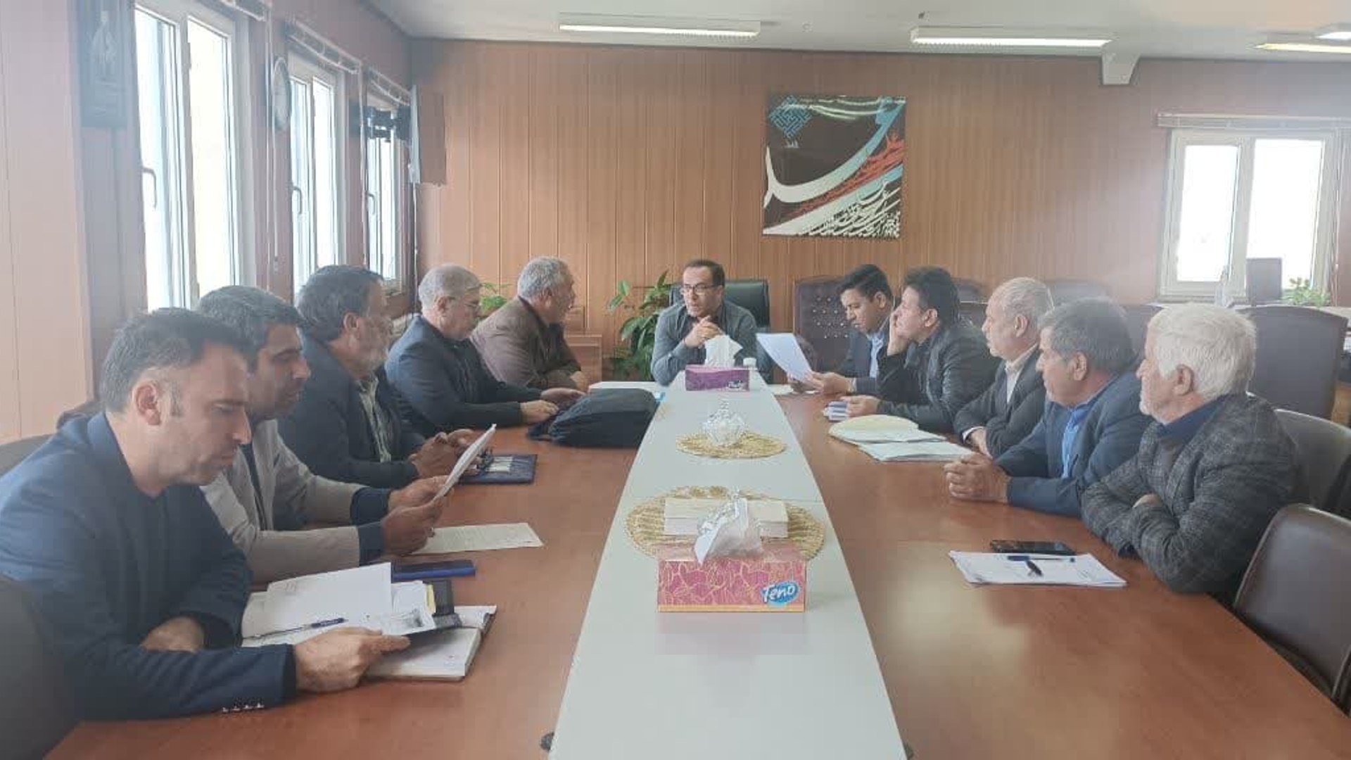 جلسه بررسی مشکلات تامین آب شرب مجتمع مرین برگزار شد.