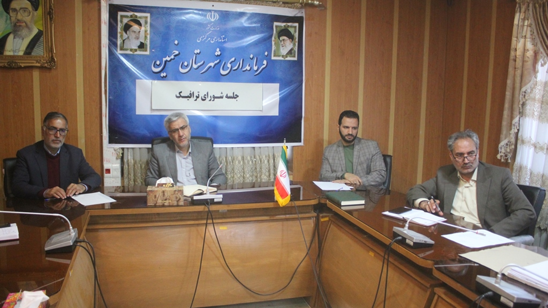 دوازدهمین جلسه شورای ترافیک شهرستان خمین در سال 1402 برگزار شد