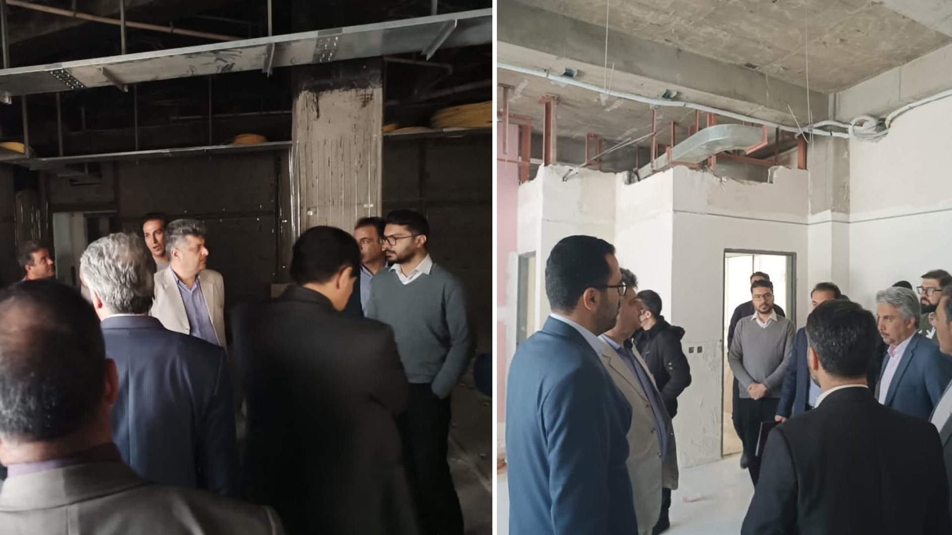 بازدید از مکان جانمایی اتاق سرور ساختمان جدید بیمارستان ولیعصر