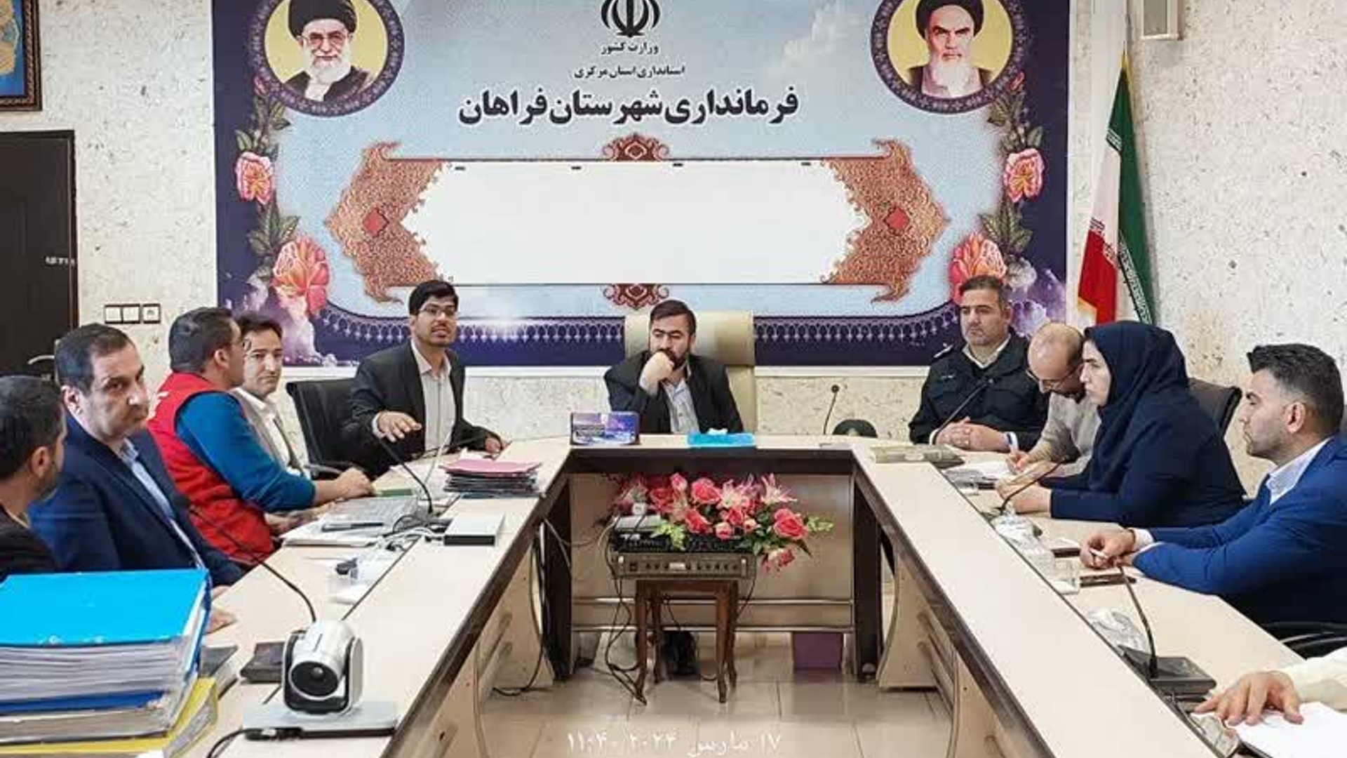 جلسه کمیسیون کارگری به ریاست آقازیارتی فرماندار شهرستان فراهان