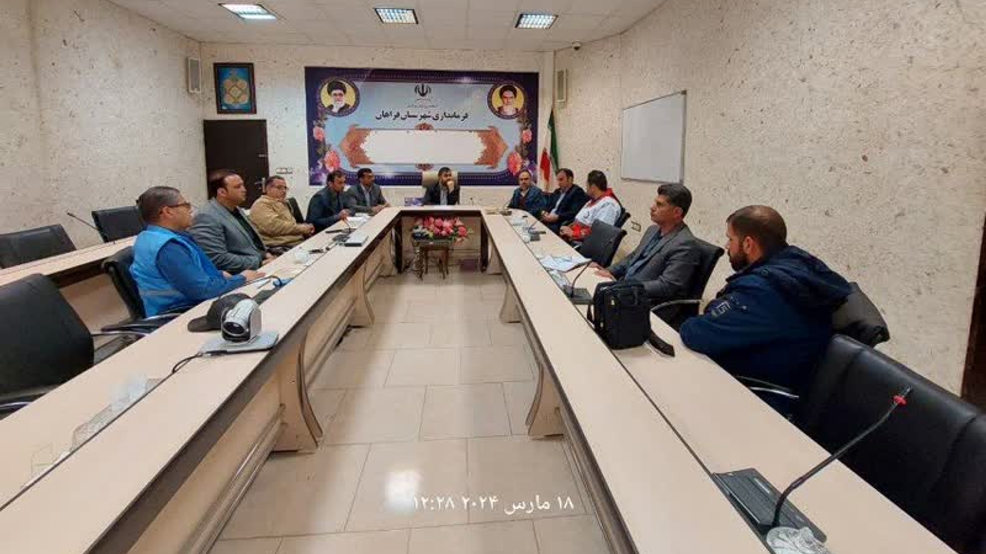 جلسه مدیریت بحران شهرستان فراهان