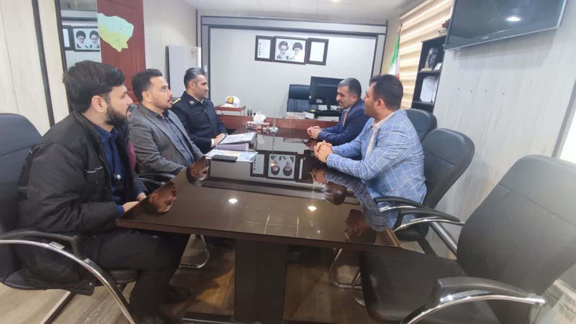 دیدار با جناب سرهنگ حسنوند فرمانده پاسگاه آزادراه ساوه همدان