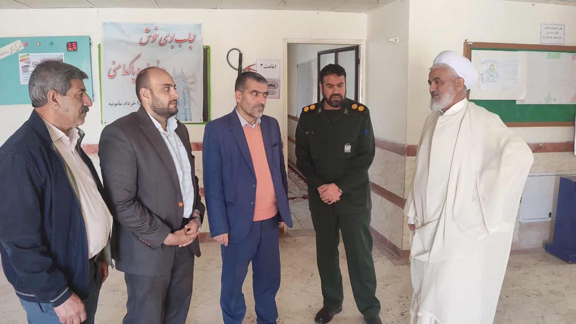 بازدید از محل اسکان نوروزی واقع در مدرسه شهید مطهری مامونیه