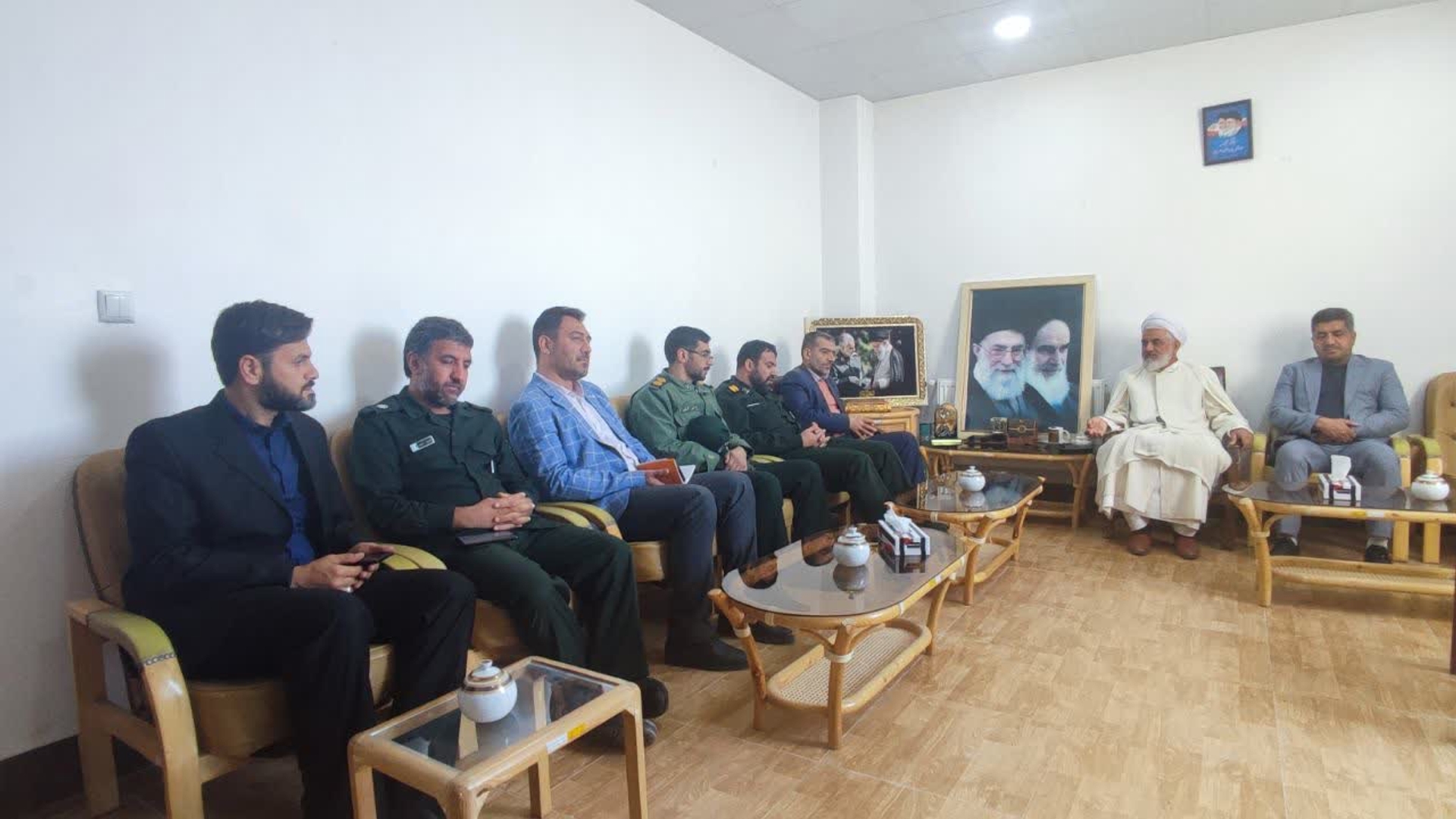 دیدار نوروزی فرماندار با امام جمعه شهرستان زرندیه