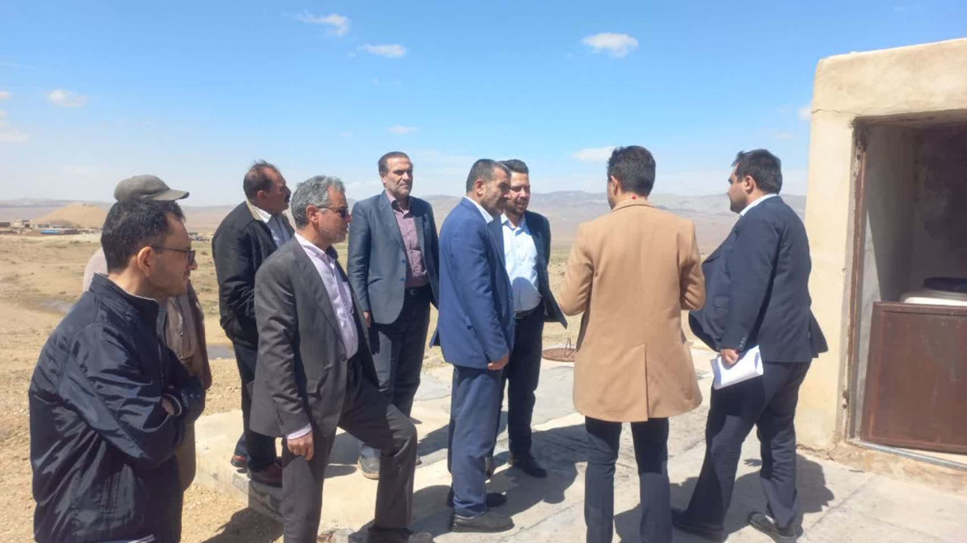 بازدید از چاه آب و چشمه های آب روستاهای بیدلو و بیلفتو