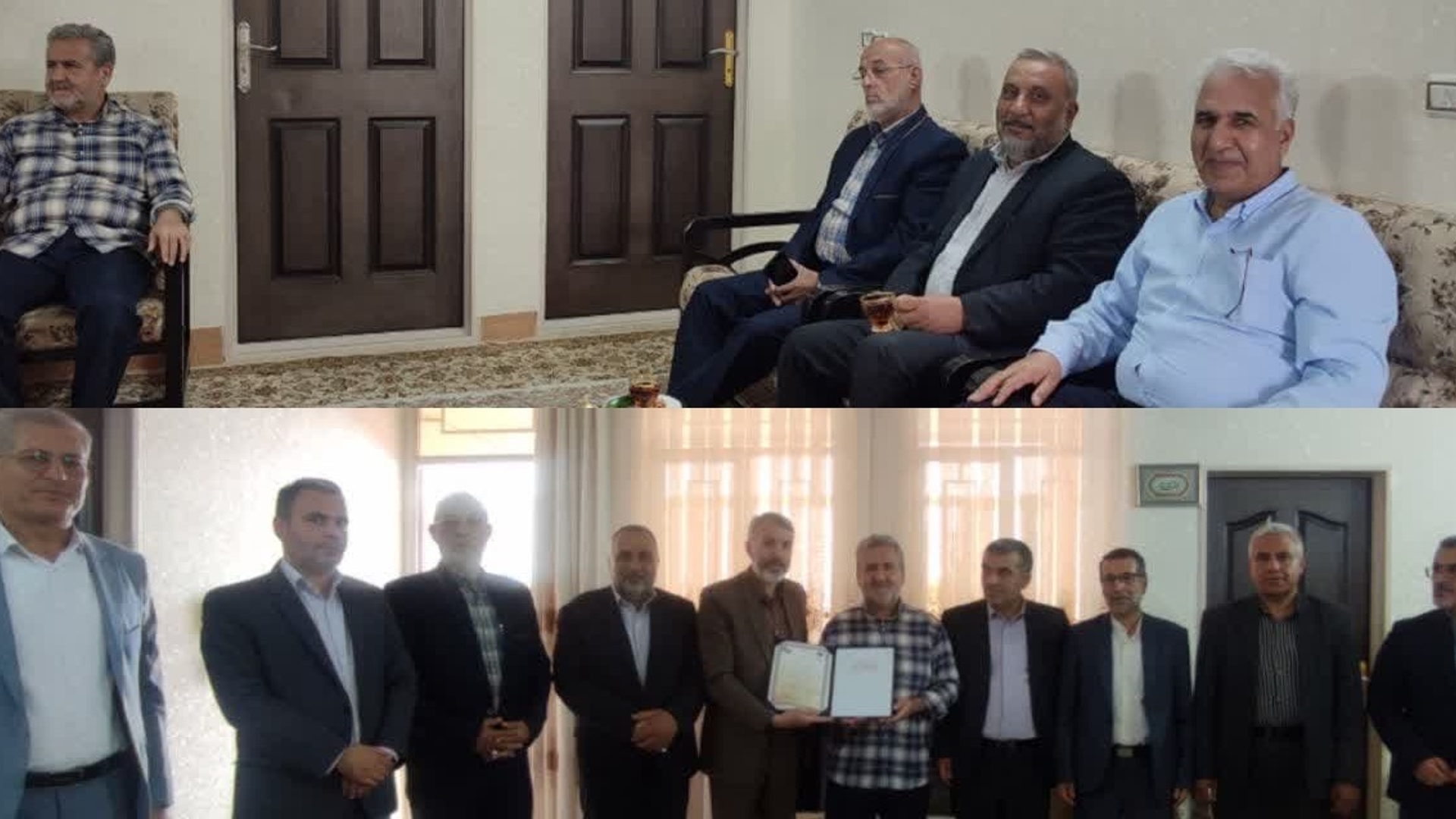 دیدار مدیر  کل آموزش و پرورش استان مرکزی با جانباز سرافراز« محمدرضا فرهمند »